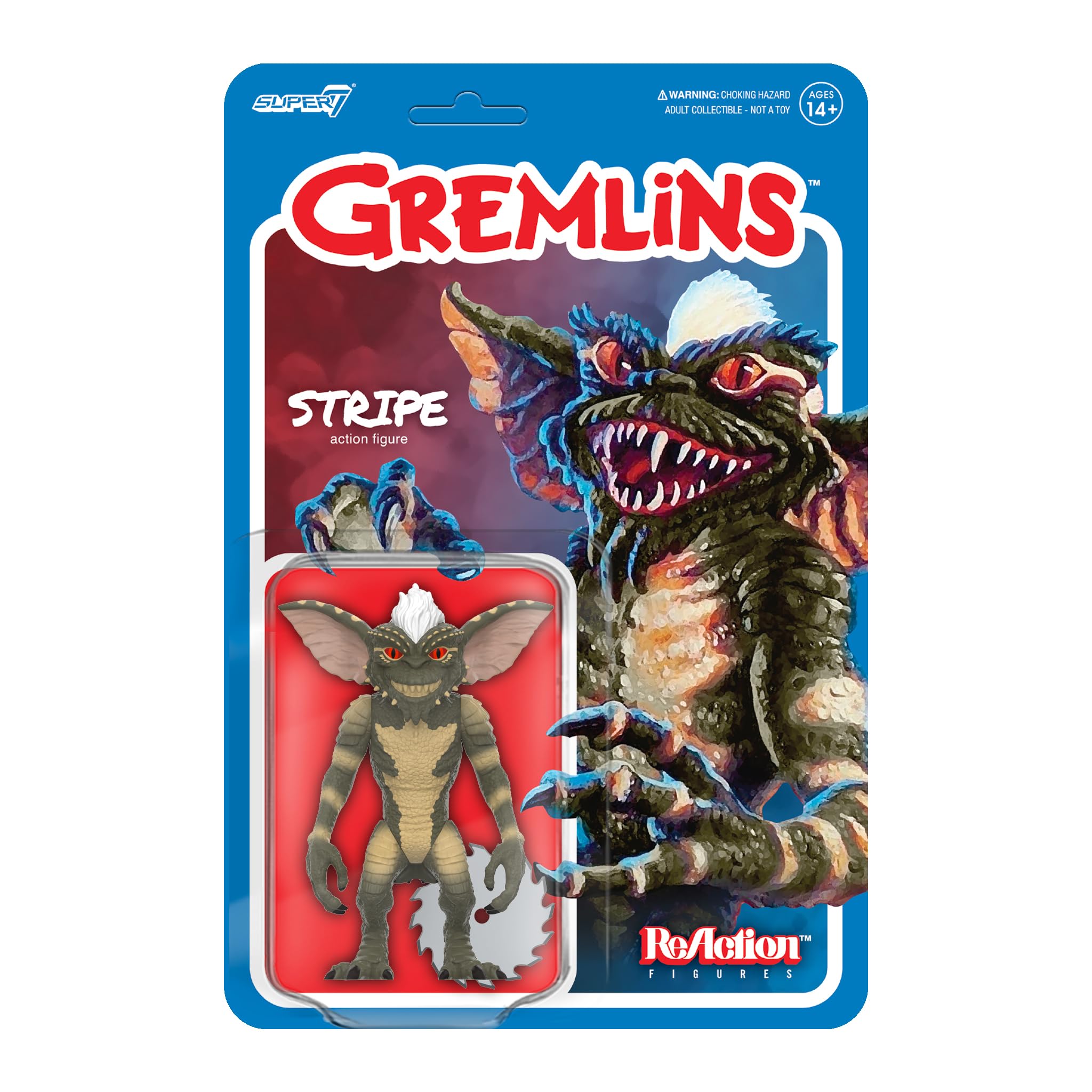 Figura De Acción Super7 Gremlins Stripe De 9,5 Cm Con Accesorio - Venta Internacional.