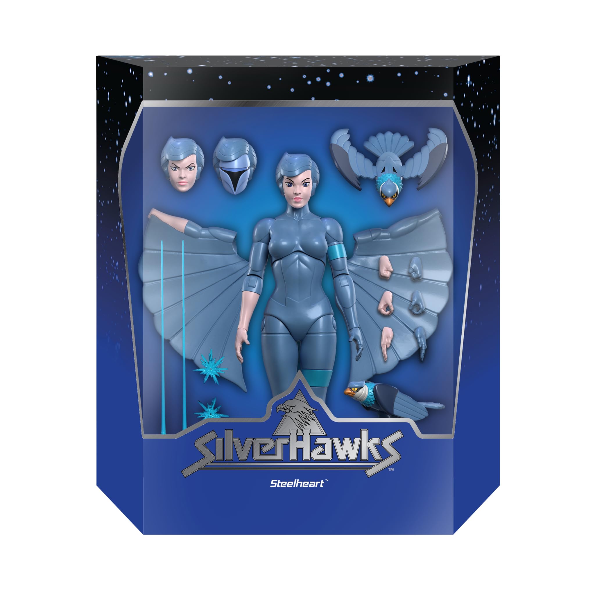 Foto 2 | Figura De Acción Super7 Ultimates! Silver Hawks Steelheart, 18 Cm - Venta Internacional.