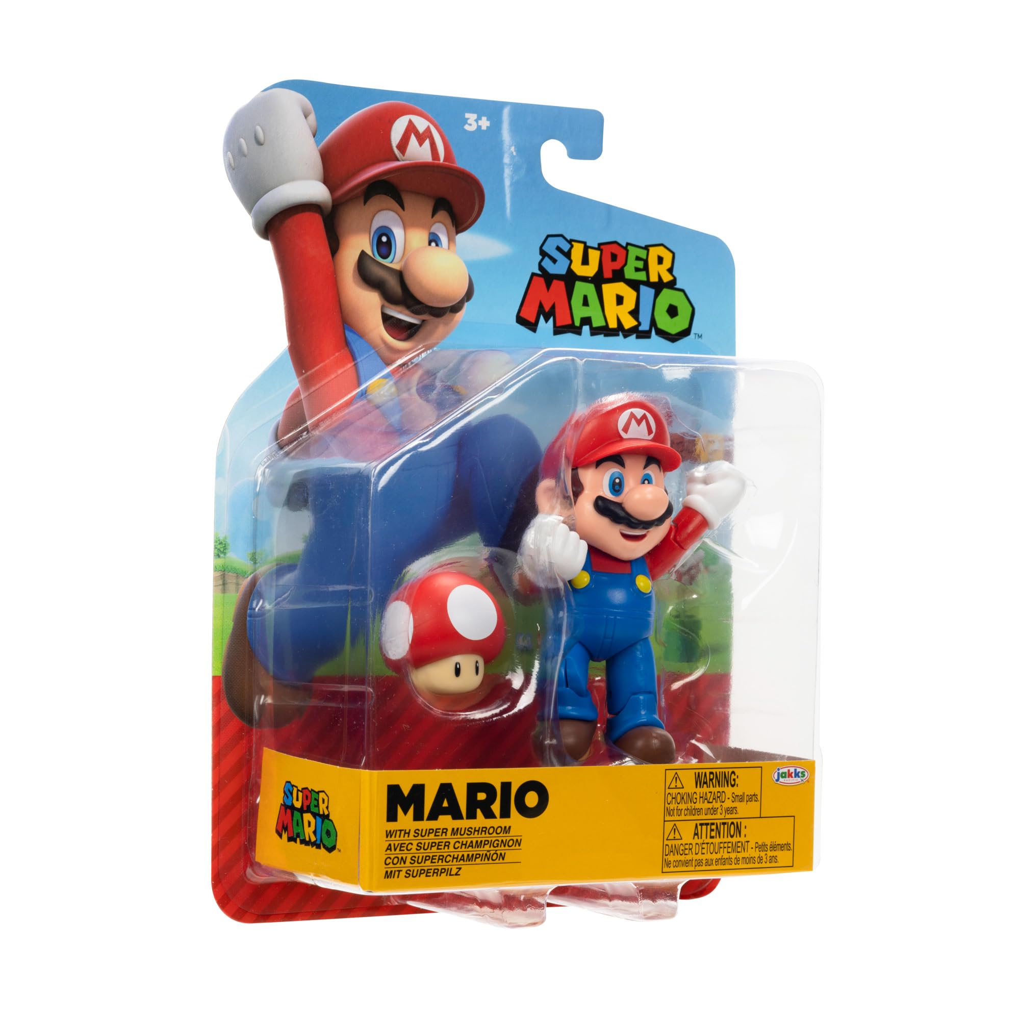Foto 4 pulgar | Figura De Acción Nintendo Super Mario Mario De 10 Cm Con Forma De Hongo - Venta Internacional.