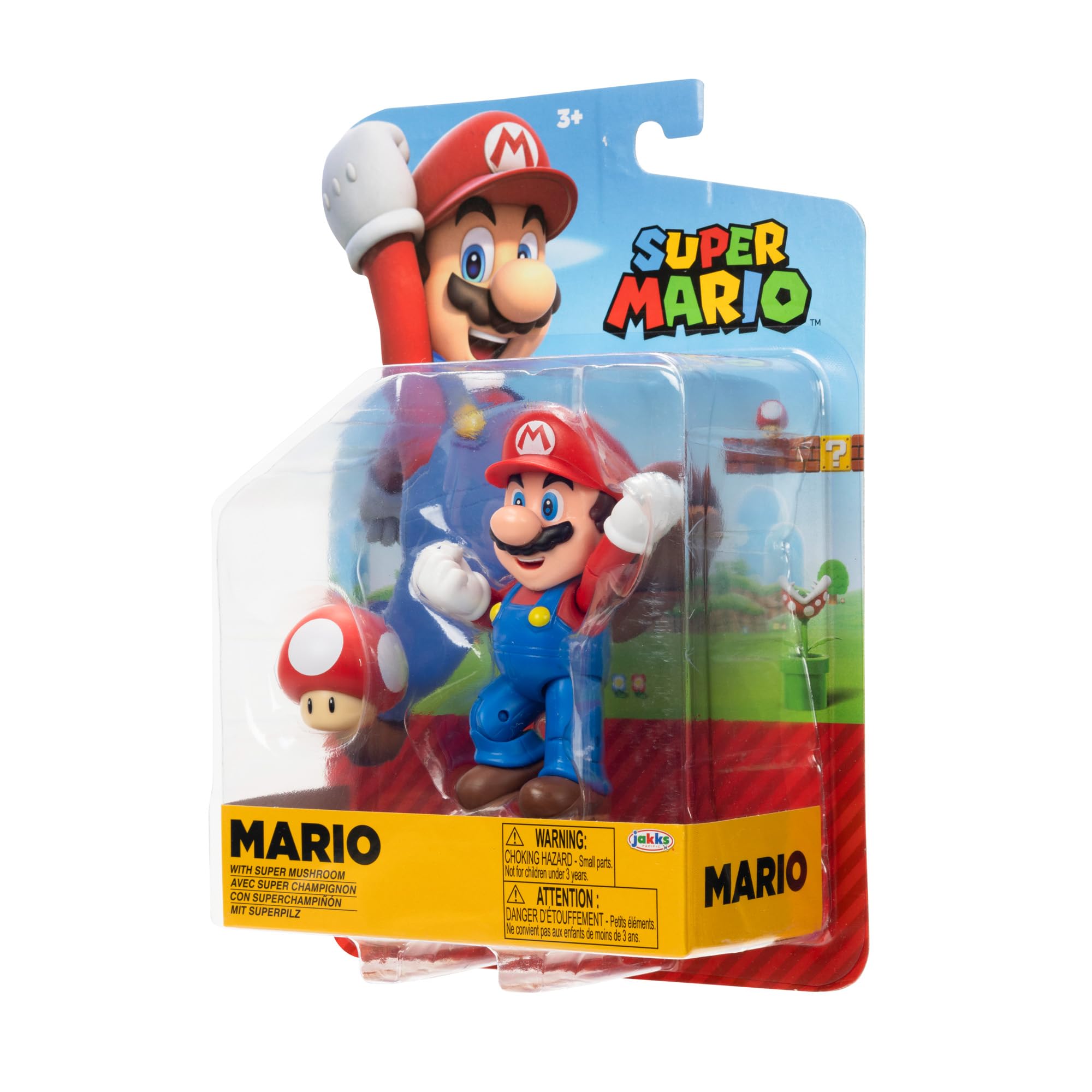 Foto 6 pulgar | Figura De Acción Nintendo Super Mario Mario De 10 Cm Con Forma De Hongo - Venta Internacional.