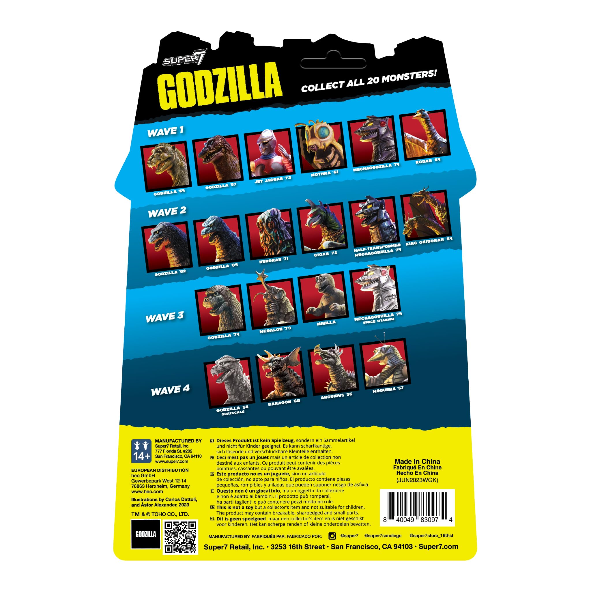 Foto 4 pulgar | Figura De Acción Super7 Toho Godzilla '55, Película Clásica De 9,5 Cm - Venta Internacional.