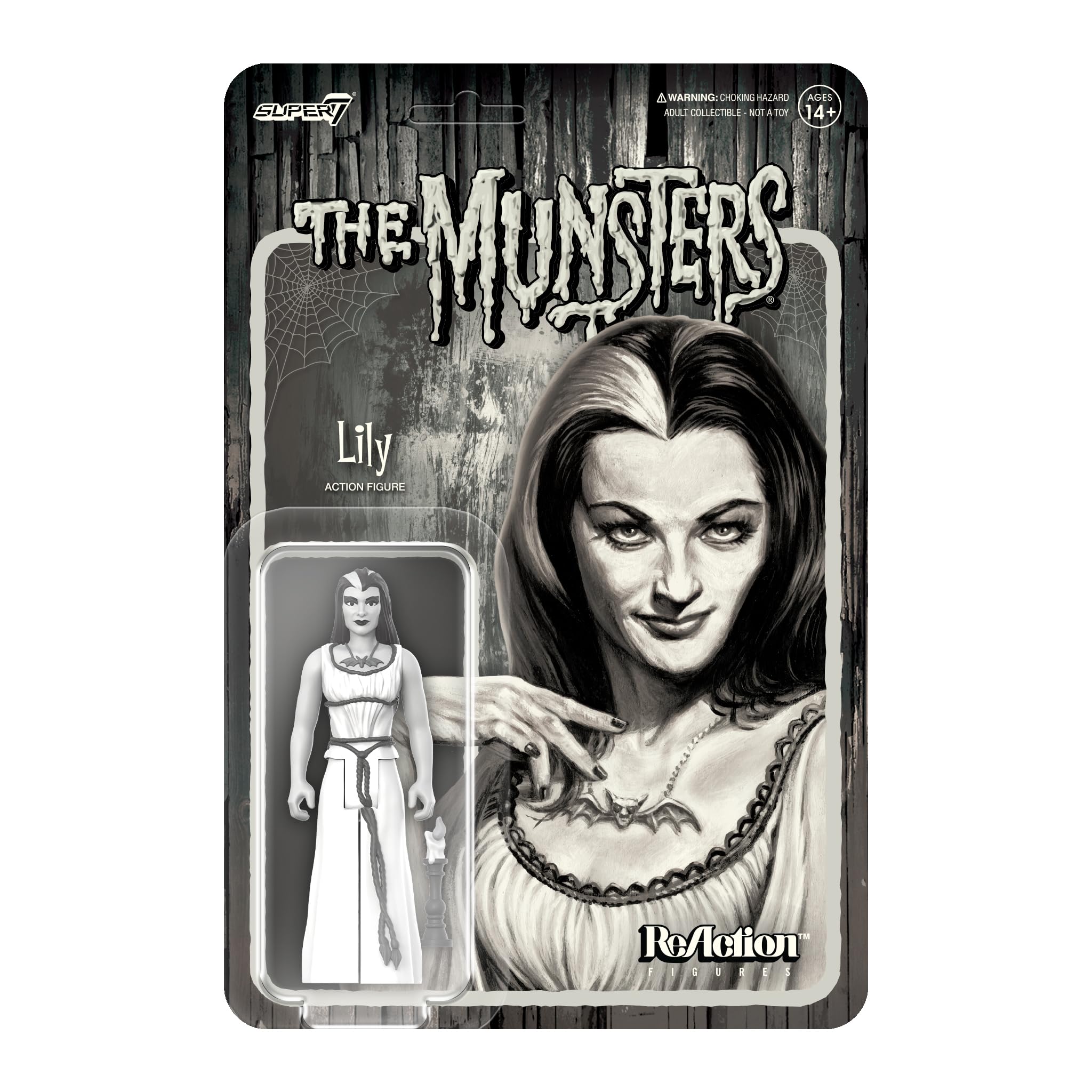 Figura De Acción Super7 The Munsters Lily Munster, 9,5 Cm - Venta Internacional.