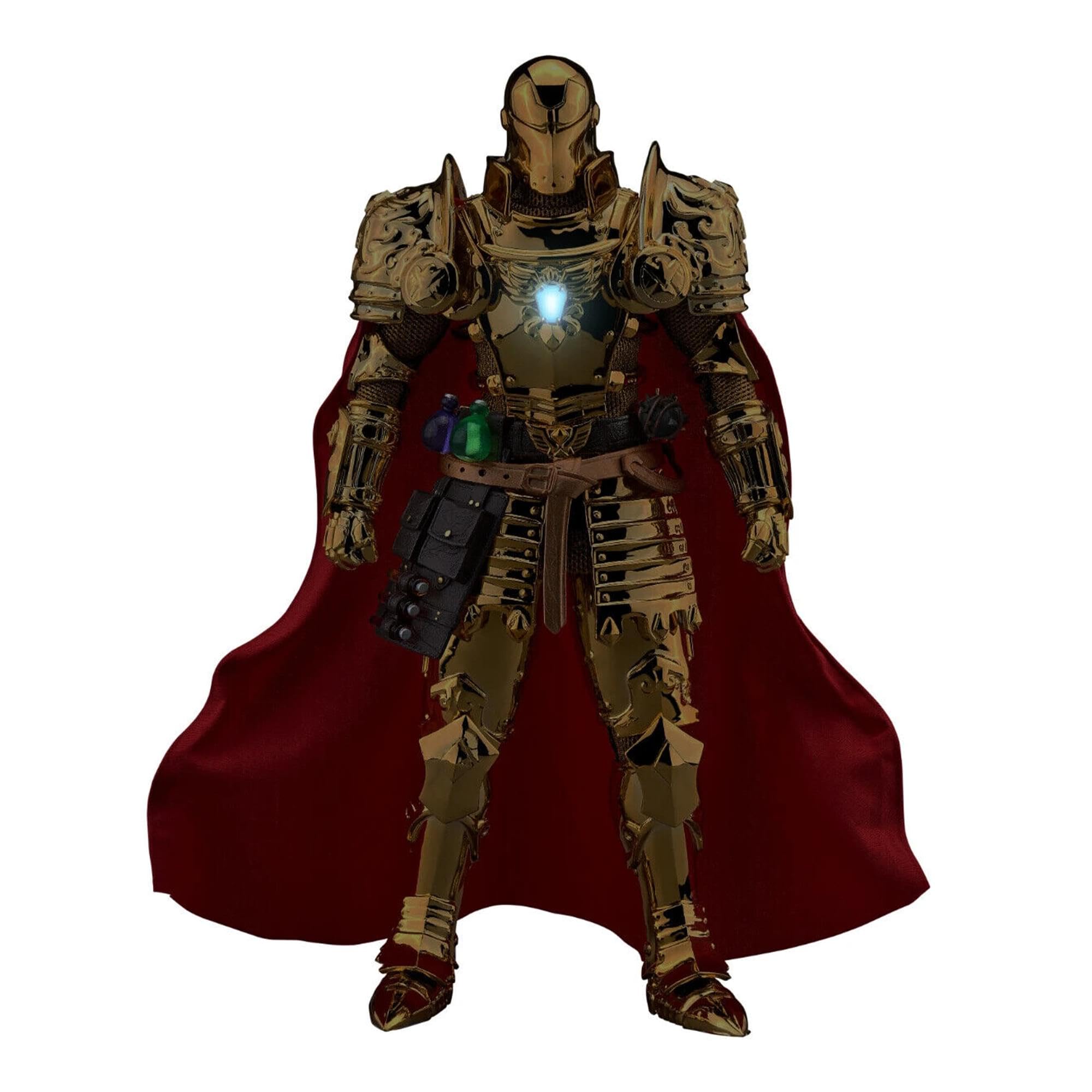 Foto 4 | Figura De Acción Beast Kingdom Marvel Medieval Knight Iron Man - Venta Internacional.