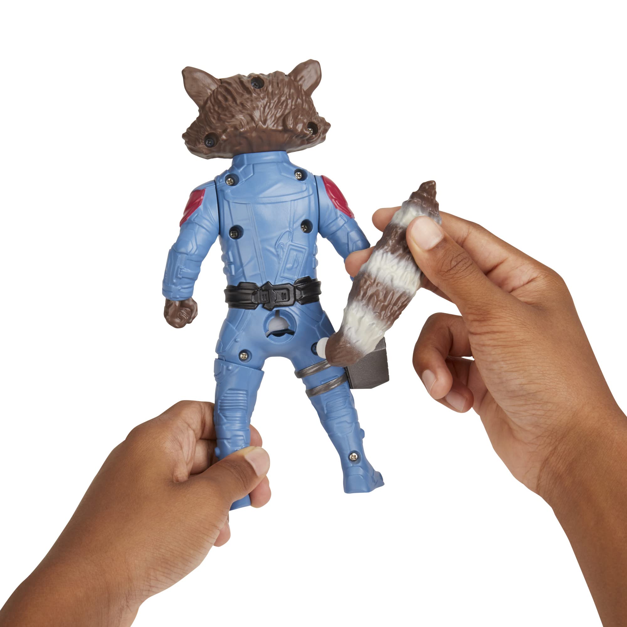 Foto 5 pulgar | Figura De Acción Marvel Studios Guardianes De La Galaxia Rocket - Venta Internacional.