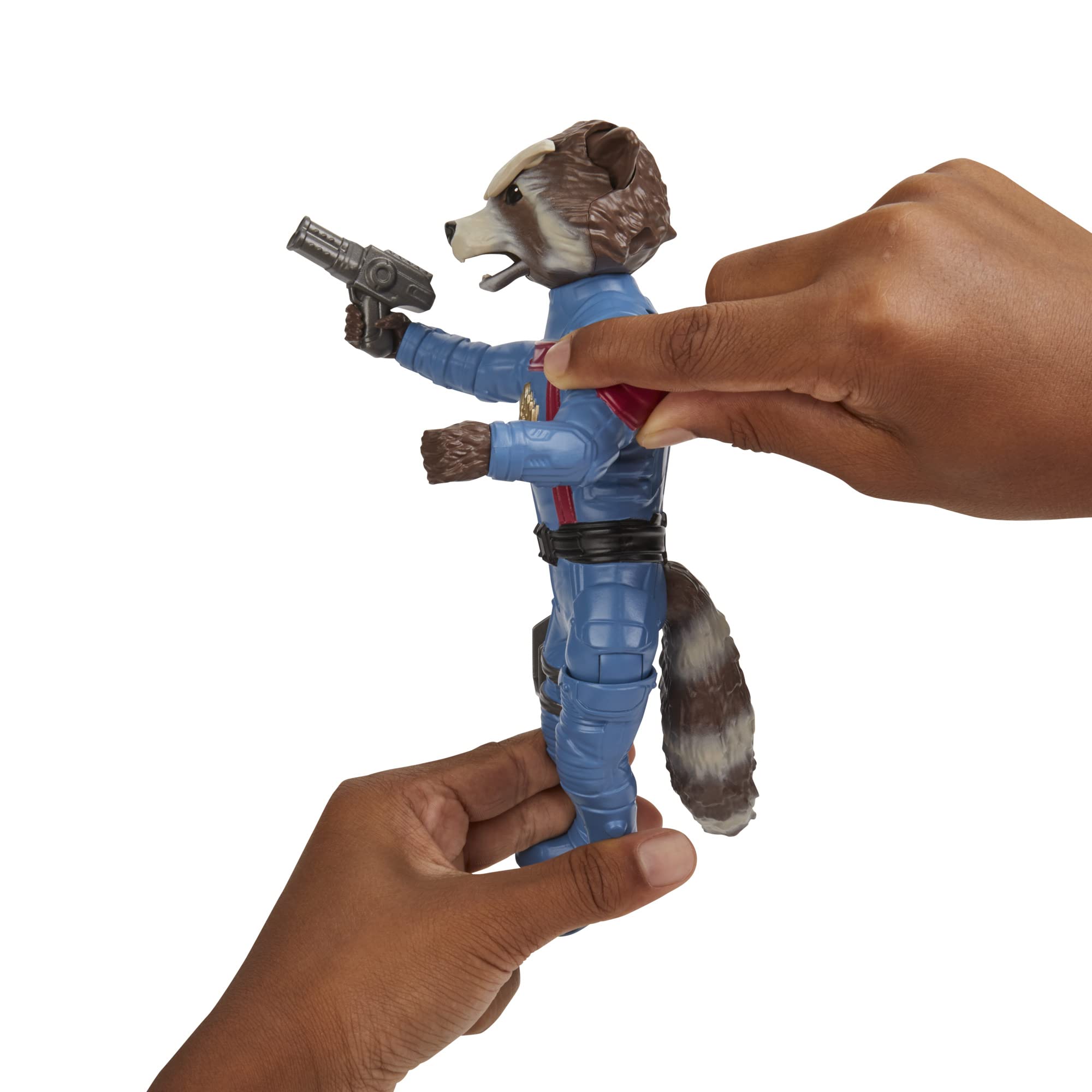 Foto 6 pulgar | Figura De Acción Marvel Studios Guardianes De La Galaxia Rocket - Venta Internacional.