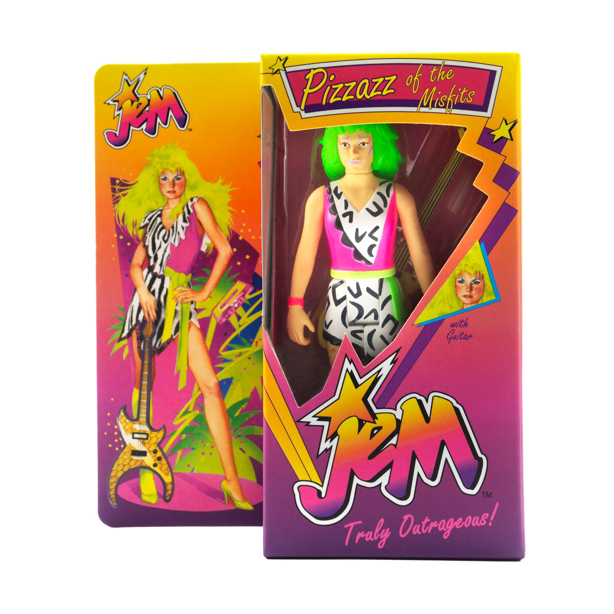 Foto 3 pulgar | Figura De Acción Super7 Jem And The Holograms Pizzaz, 9,5 Cm - Venta Internacional.