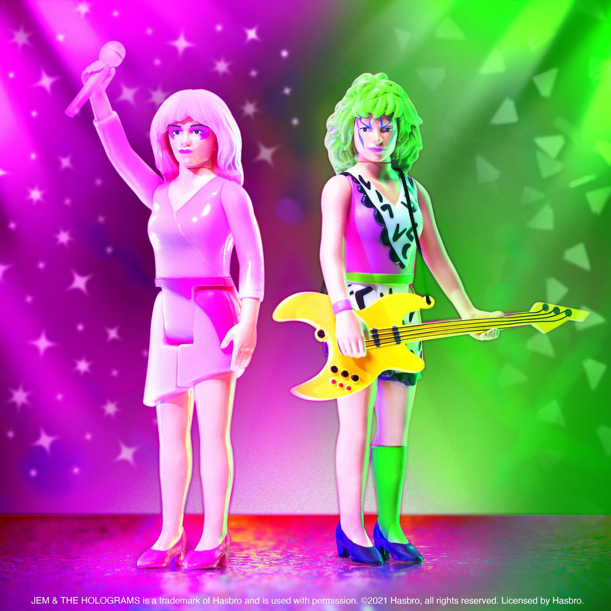 Foto 5 pulgar | Figura De Acción Super7 Jem And The Holograms Pizzaz, 9,5 Cm - Venta Internacional.