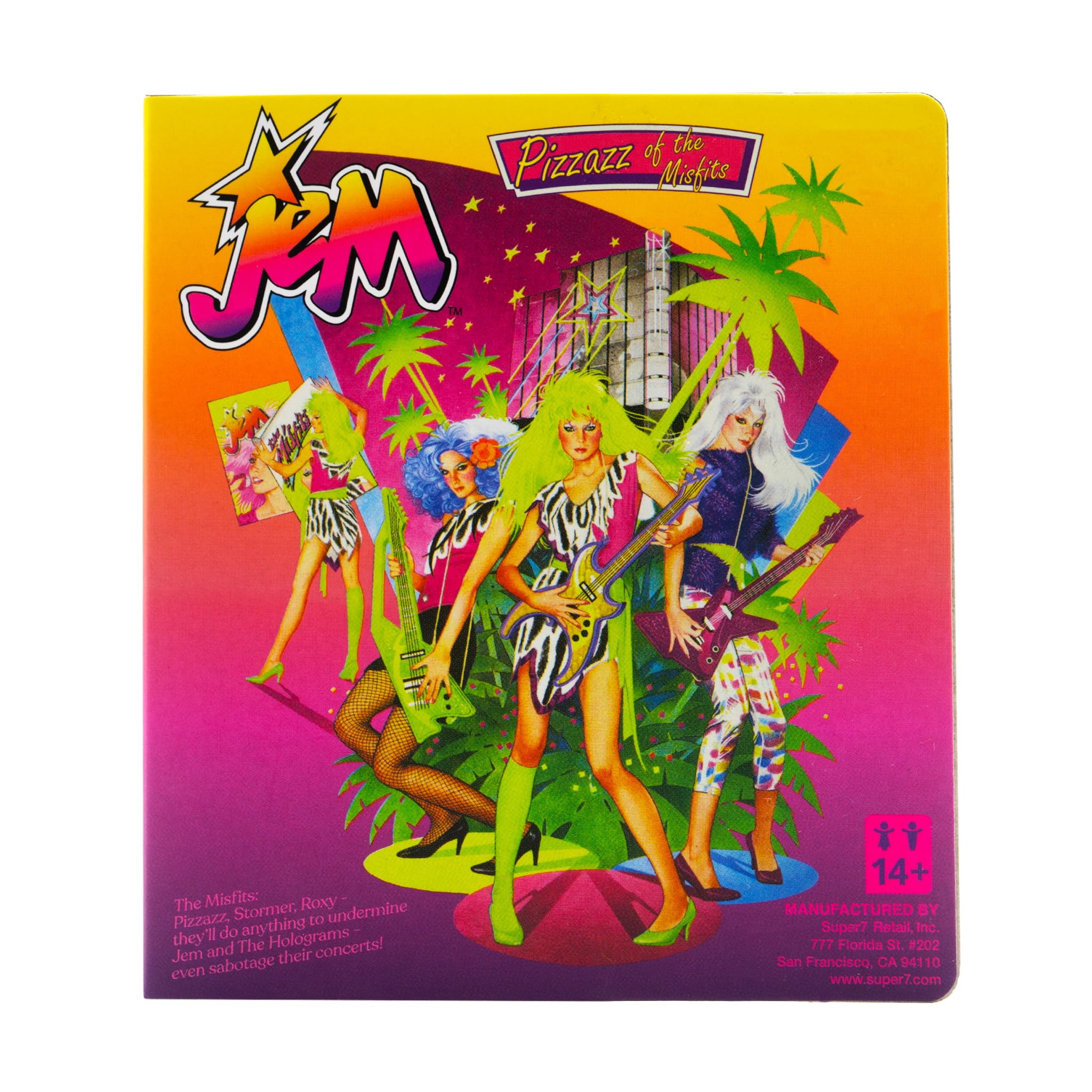 Foto 6 pulgar | Figura De Acción Super7 Jem And The Holograms Pizzaz, 9,5 Cm - Venta Internacional.