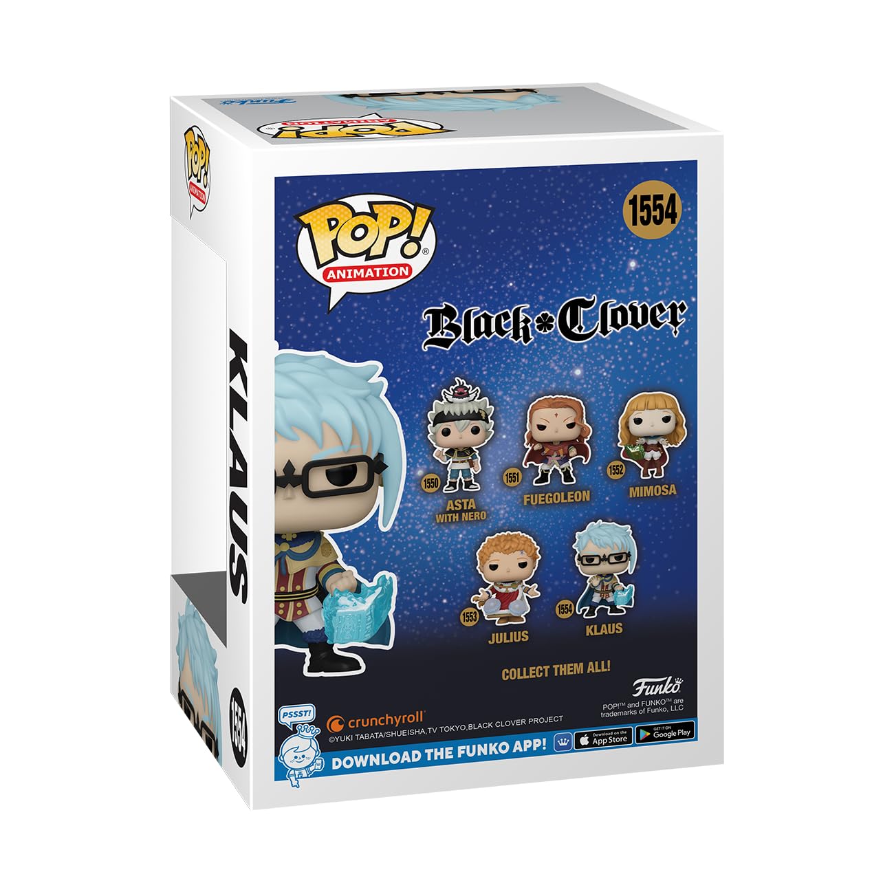 Foto 4 pulgar | Figura De Acción Funko Pop! Animación Black Clover Klaus 11cm - Venta Internacional.