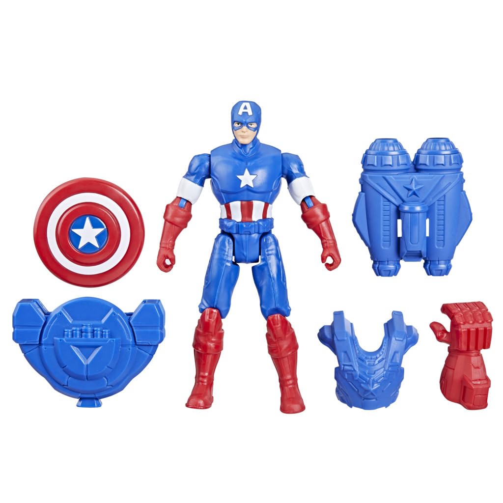 Foto 2 pulgar | Figura De Acción Marvel Epic Hero Series Capitán América 10 Cm - Venta Internacional.
