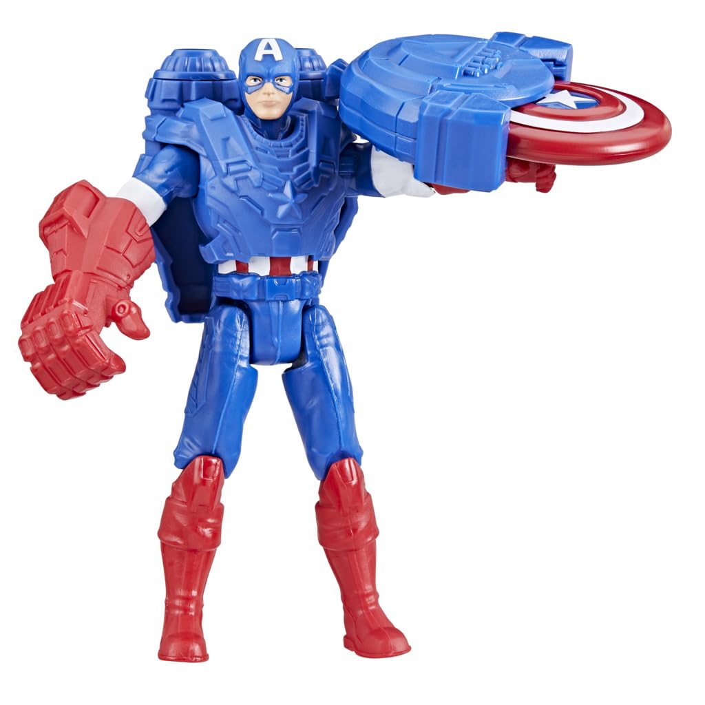 Foto 3 pulgar | Figura De Acción Marvel Epic Hero Series Capitán América 10 Cm - Venta Internacional.