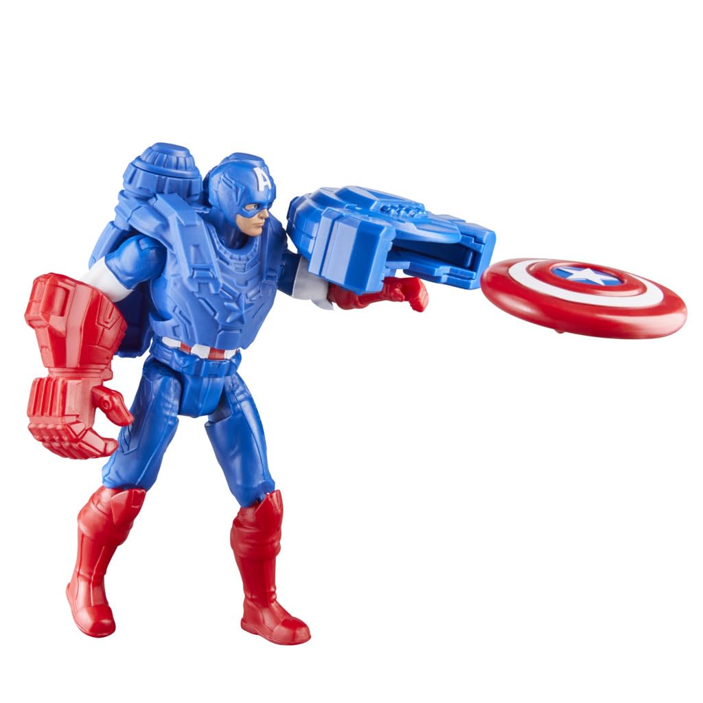 Foto 4 pulgar | Figura De Acción Marvel Epic Hero Series Capitán América 10 Cm - Venta Internacional.