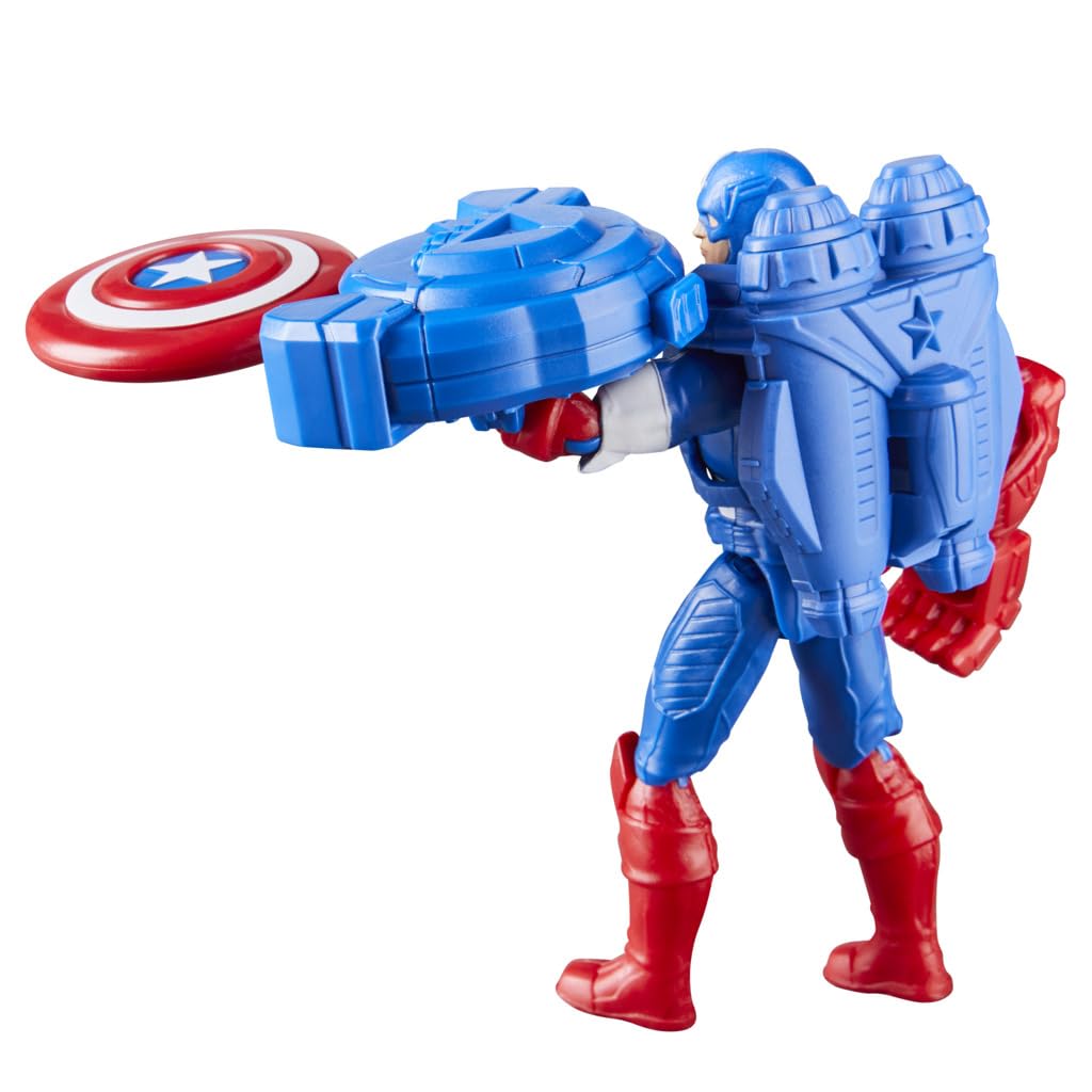 Foto 5 pulgar | Figura De Acción Marvel Epic Hero Series Capitán América 10 Cm - Venta Internacional.