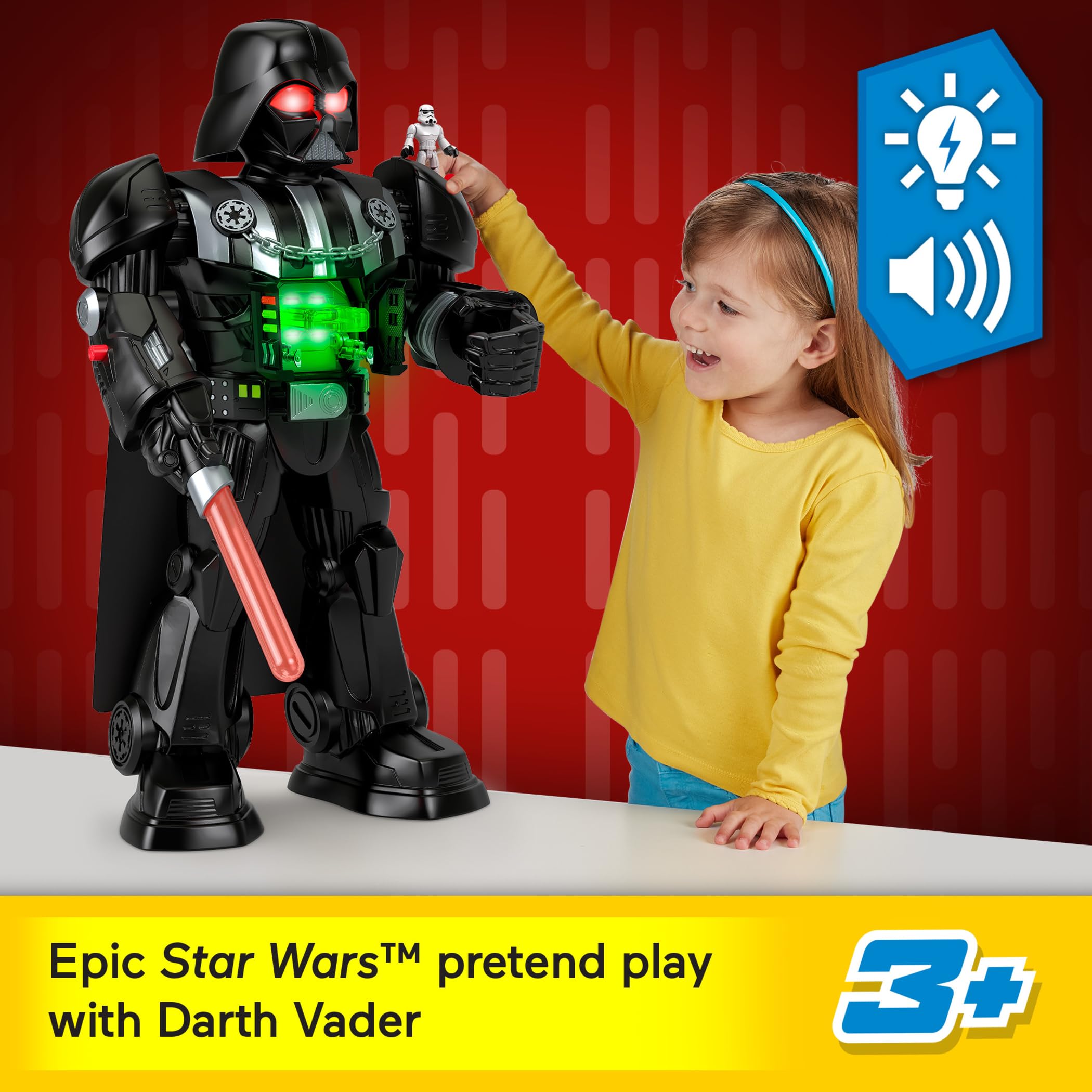 Foto 3 pulgar | Bote De Darth Vader Imaginext Star Wars De Toy Fisher-price, 60 Cm De Altura - Venta Internacional.