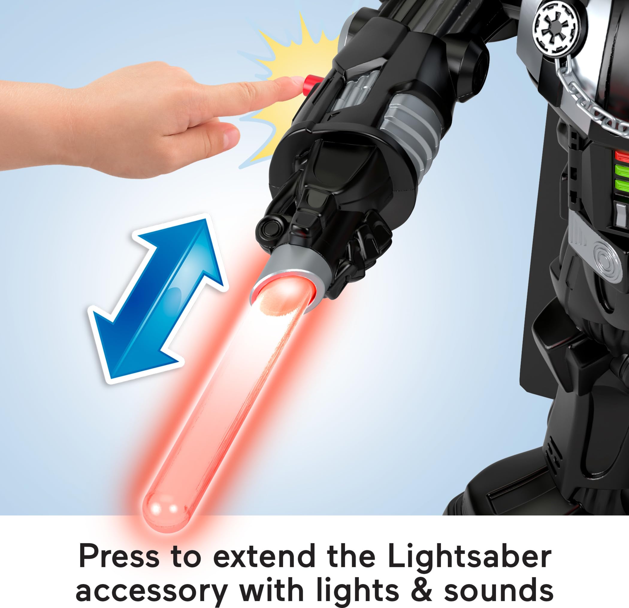 Foto 6 pulgar | Bote De Darth Vader Imaginext Star Wars De Toy Fisher-price, 60 Cm De Altura - Venta Internacional.