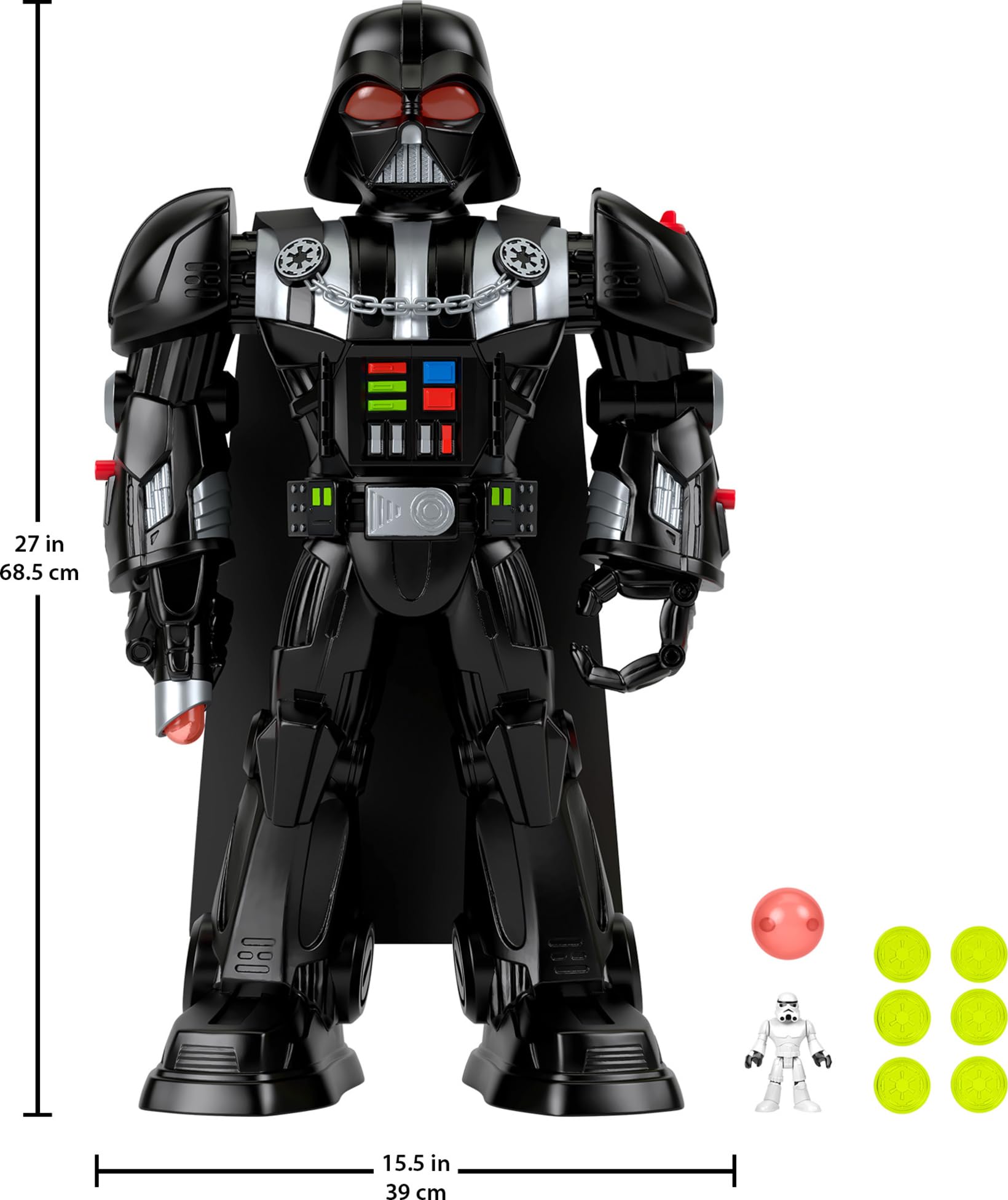 Foto 7 pulgar | Bote De Darth Vader Imaginext Star Wars De Toy Fisher-price, 60 Cm De Altura - Venta Internacional.