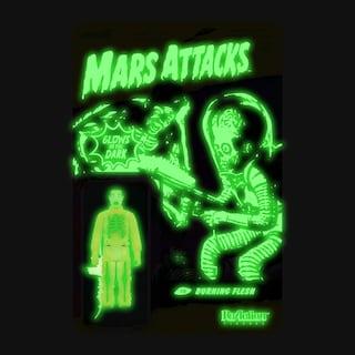 Foto 4 | Figura De Acción Super7 Mars Attacks Burning Flesh, 9,5 Cm Glow - Venta Internacional.