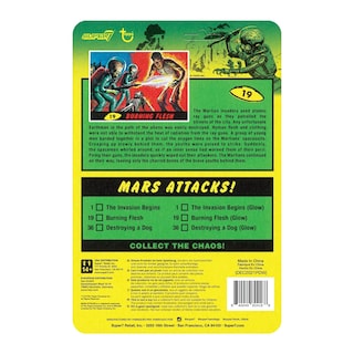 Foto 5 | Figura De Acción Super7 Mars Attacks Burning Flesh, 9,5 Cm Glow - Venta Internacional.
