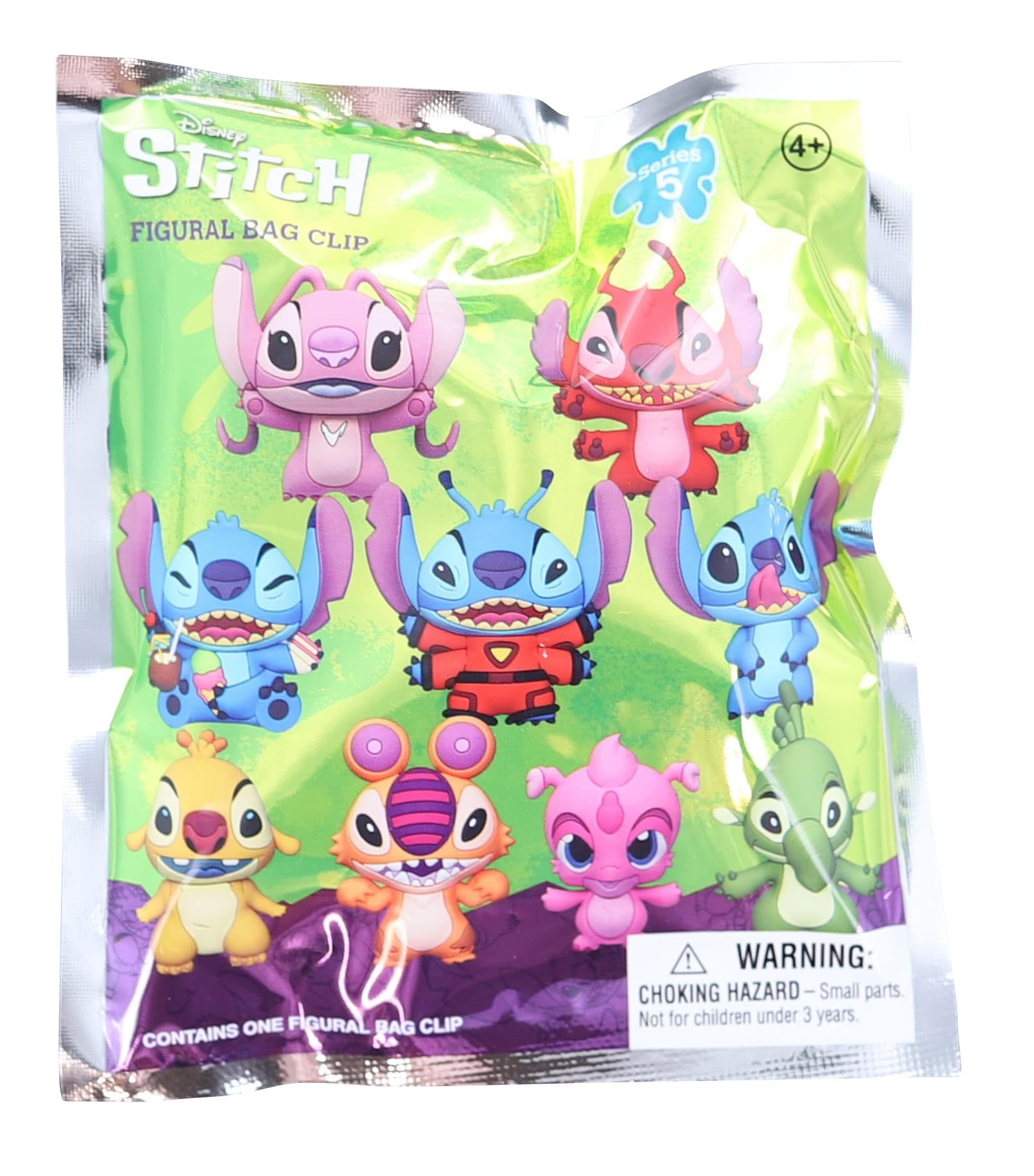 Foto 3 pulgar | Bolsa De Espuma Con Forma 3d Con Clip Disney Stitch Series 5, Bolsa Ciega - Venta Internacional.