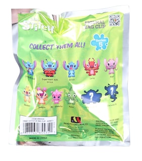 Foto 3 | Bolsa De Espuma Con Forma 3d Con Clip Disney Stitch Series 5, Bolsa Ciega - Venta Internacional.