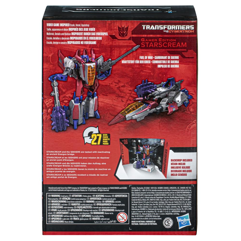 Foto 3 pulgar | Figura De Acción Transformers Studio Series Voyager Starscream - Venta Internacional.