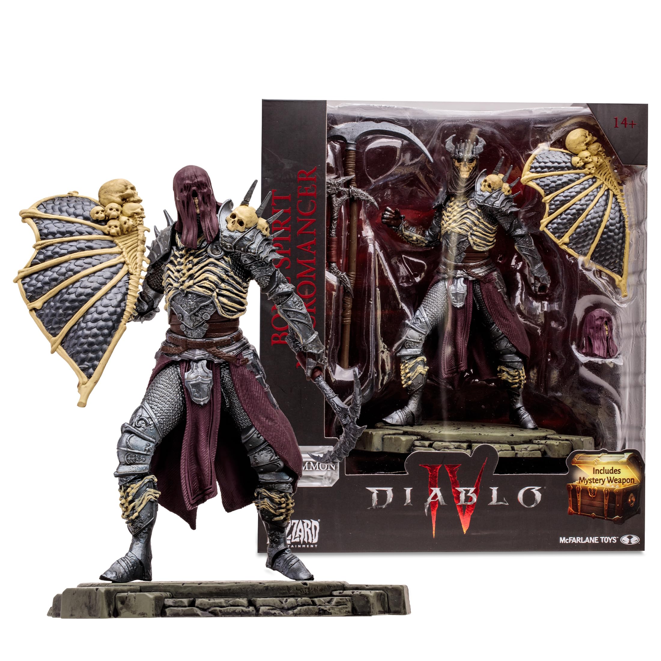 Foto 2 pulgar | Figura De Acción Mcfarlane Toys Diablo Iv Bone Spirit Nigromante - Venta Internacional.