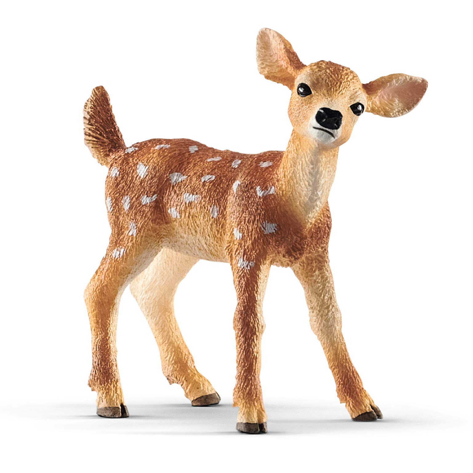 Figura Schleich Wild Life De Color Cervatillo Realista De Cola Blanca - Venta Internacional.