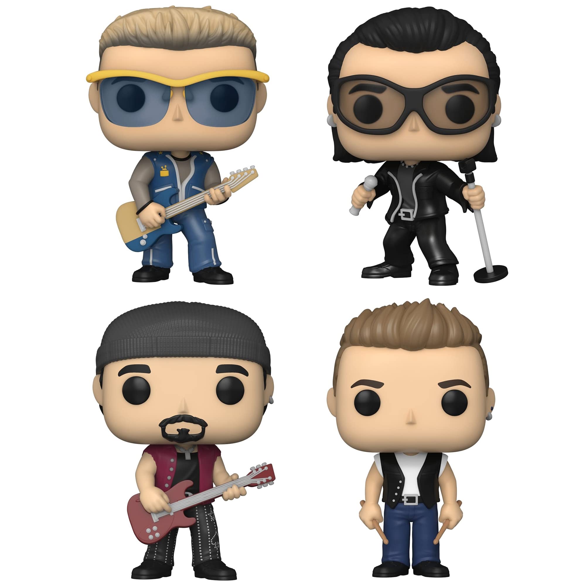 Foto 3 pulgar | Set De Coleccionista Funko Pop! Rocks U2 Zootv Adam, Edge, Larry, Bono - Venta Internacional.