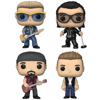 Foto 2 | Set De Coleccionista Funko Pop! Rocks U2 Zootv Adam, Edge, Larry, Bono - Venta Internacional.