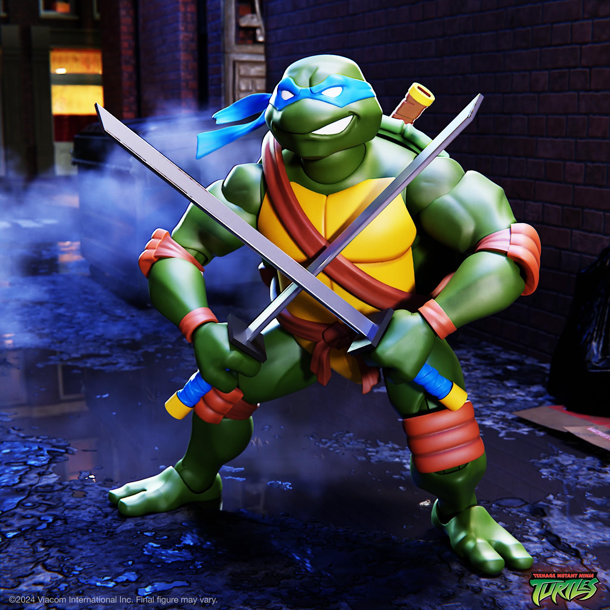 Foto 4 pulgar | Figura De Acción Super7 Ultimates! Teenage Mutant Ninja Turtles Leonardo, 18 Cm - Venta Internacional.