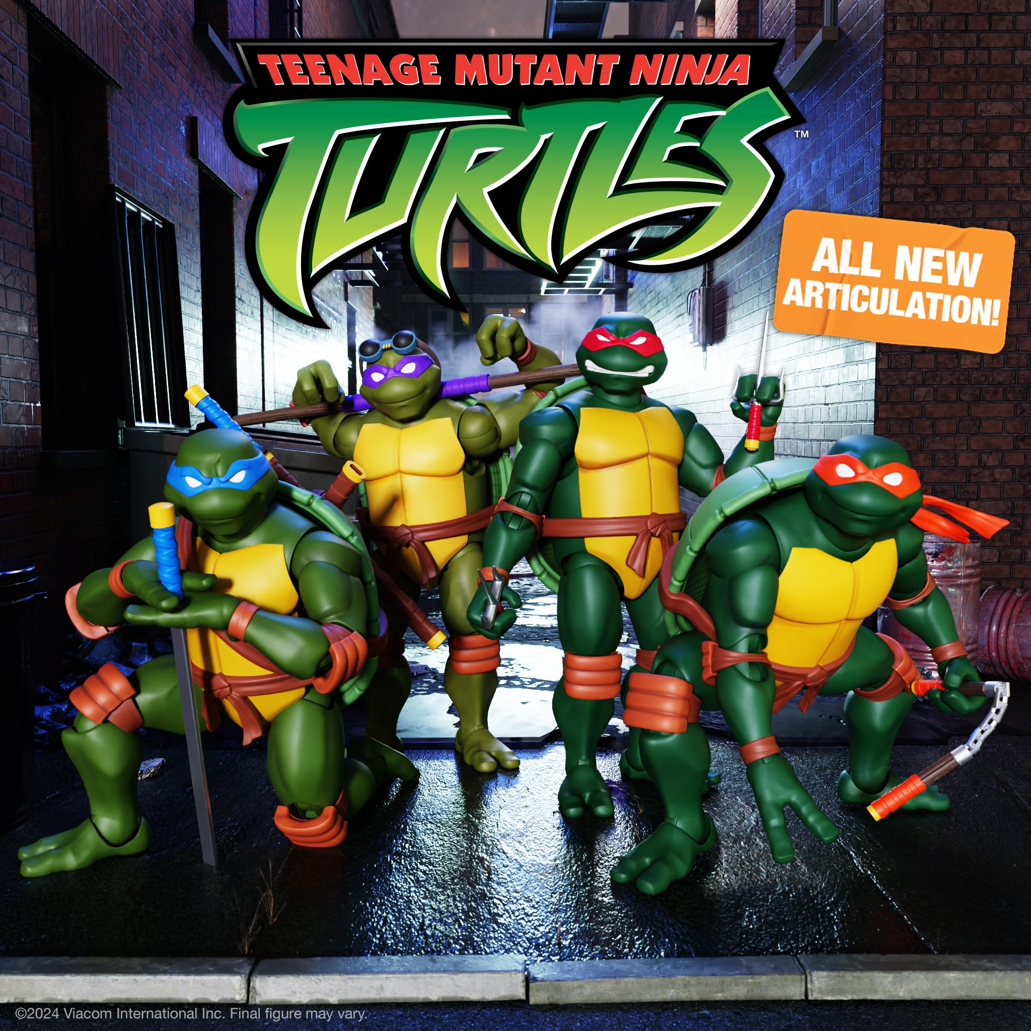 Foto 5 | Figura De Acción Super7 Ultimates! Teenage Mutant Ninja Turtles Leonardo, 18 Cm - Venta Internacional.