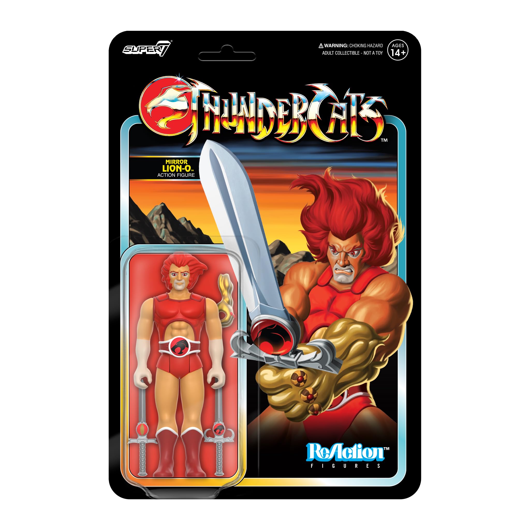 Foto 2 pulgar | Figura De Acción Super7 Thundercats Reaction Mirror Lion-o - Venta Internacional.