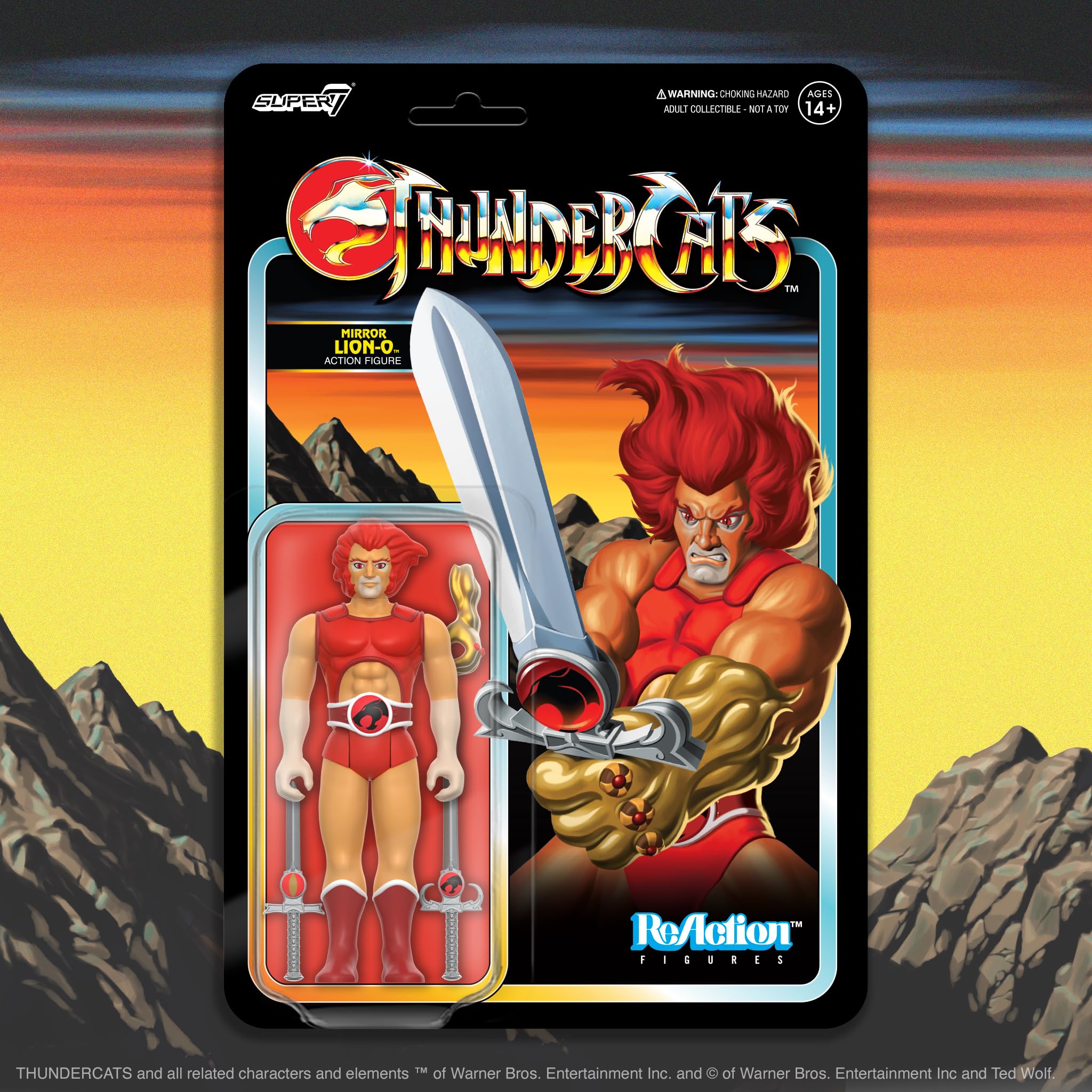 Foto 7 pulgar | Figura De Acción Super7 Thundercats Reaction Mirror Lion-o - Venta Internacional.