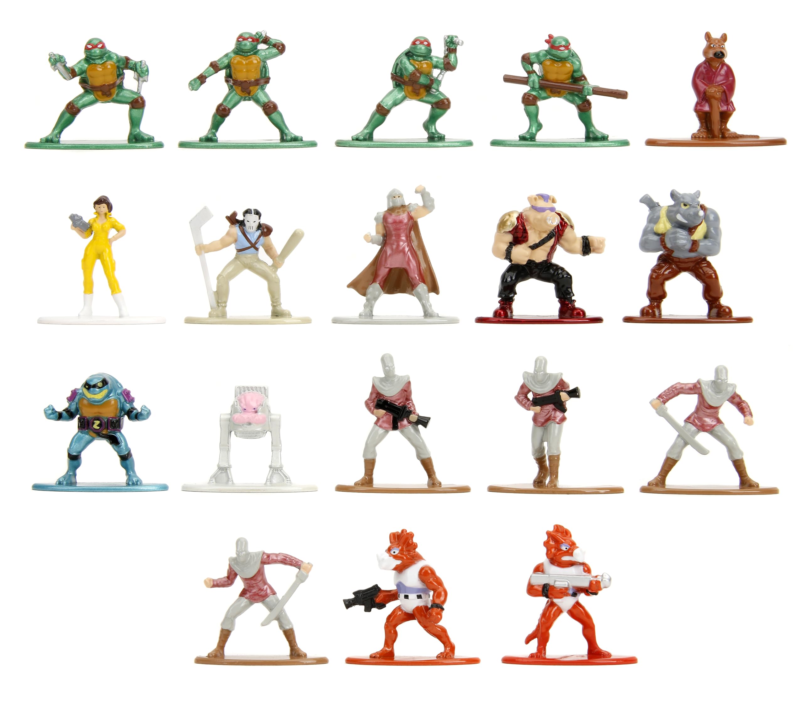 Foto 2 pulgar | Figuras Fundidas A Presión Tmnt Nano Metalfigs De Toys Jada Toys, Paquete De 18 - Venta Internacional.