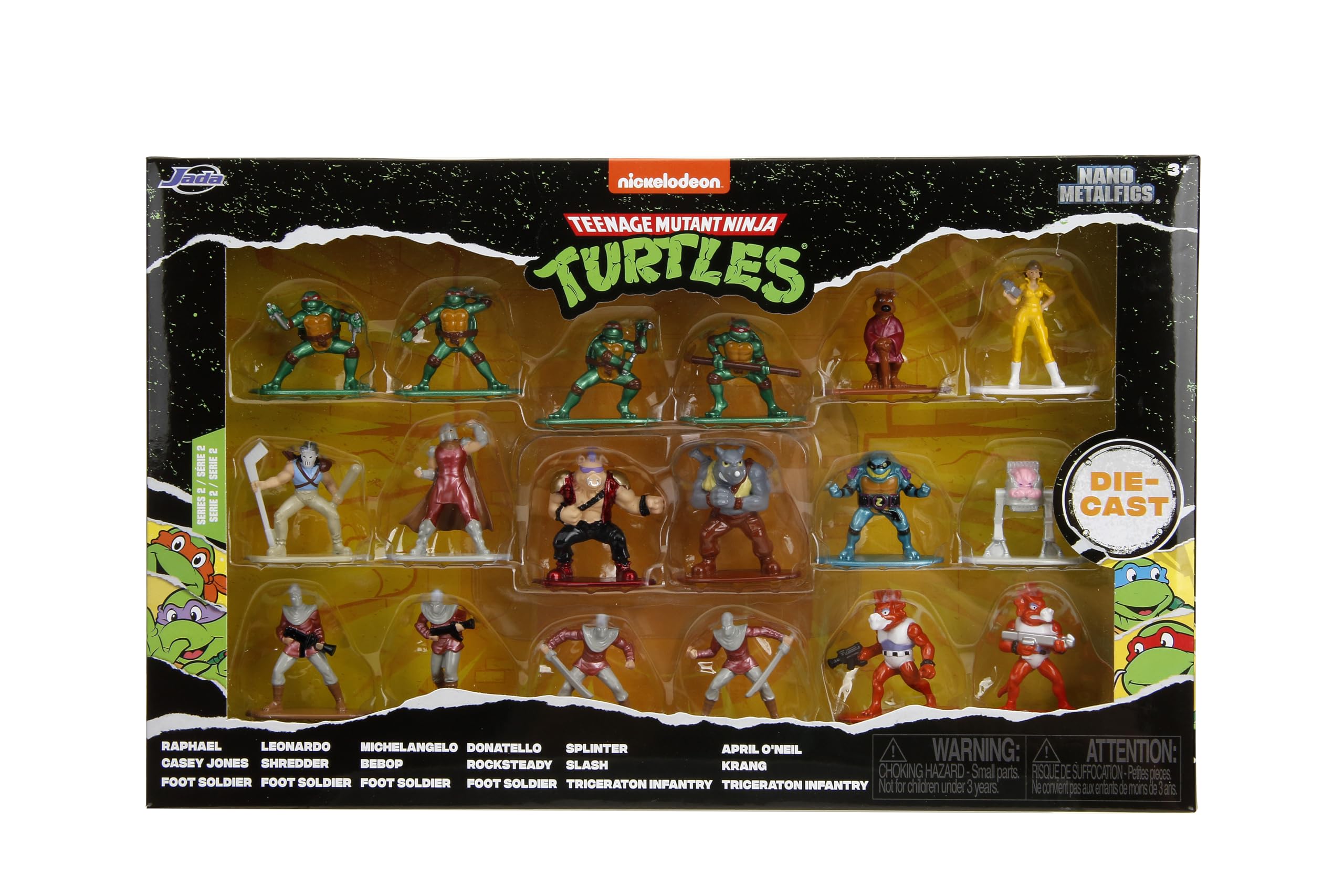 Foto 7 pulgar | Figuras Fundidas A Presión Tmnt Nano Metalfigs De Toys Jada Toys, Paquete De 18 - Venta Internacional.