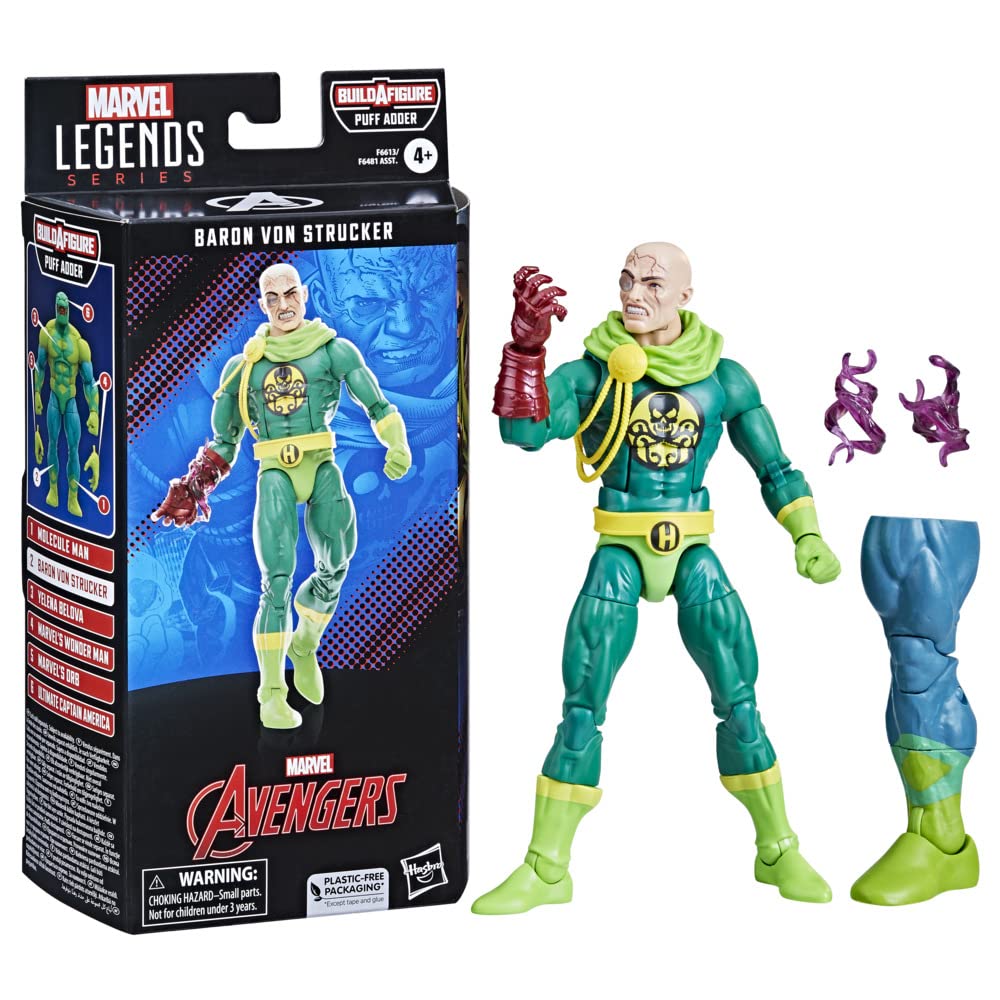 Foto 3 pulgar | Figura De Acción Baron Von Strucker De La Serie Marvel Legends - Venta Internacional.