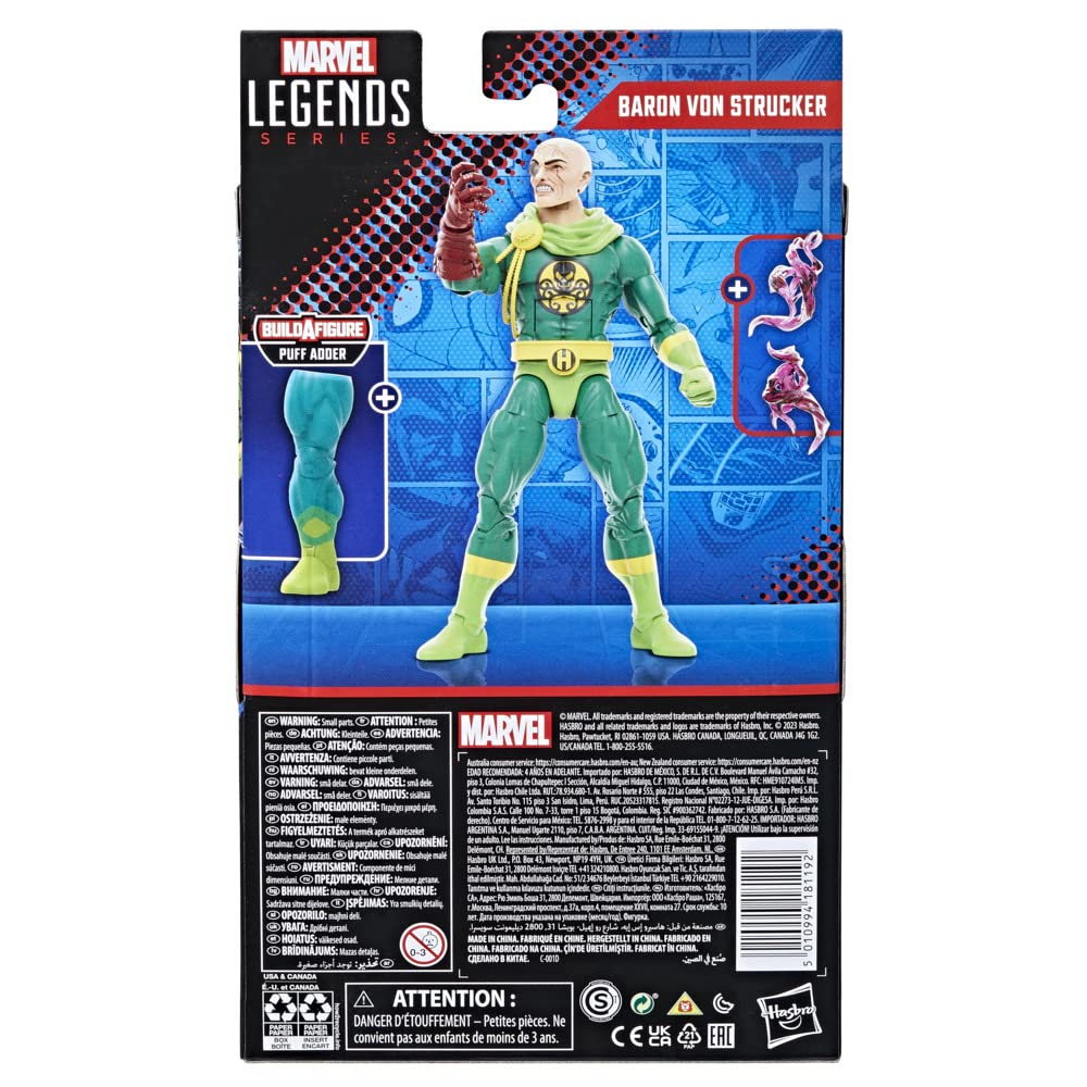 Foto 7 pulgar | Figura De Acción Baron Von Strucker De La Serie Marvel Legends - Venta Internacional.