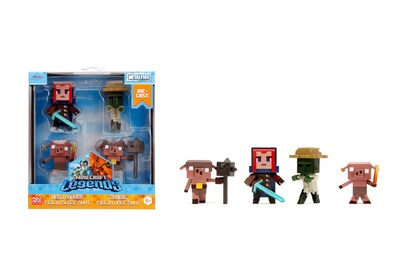 Foto 1 | Figuras De Juguete Jada Toys Minecraft Legends 2.5, Paquete De 4 Para Niños Mayores De 8 Años - Venta Internacional.