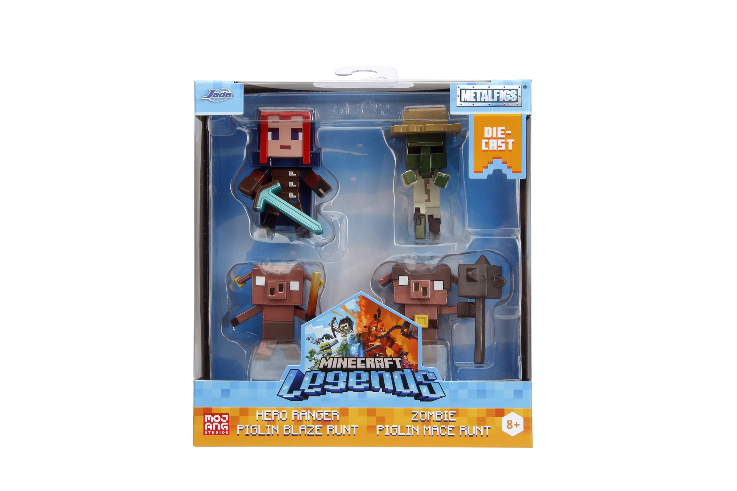 Foto 7 pulgar | Figuras De Juguete Jada Toys Minecraft Legends 2.5, Paquete De 4 Para Niños Mayores De 8 Años - Venta Internacional.