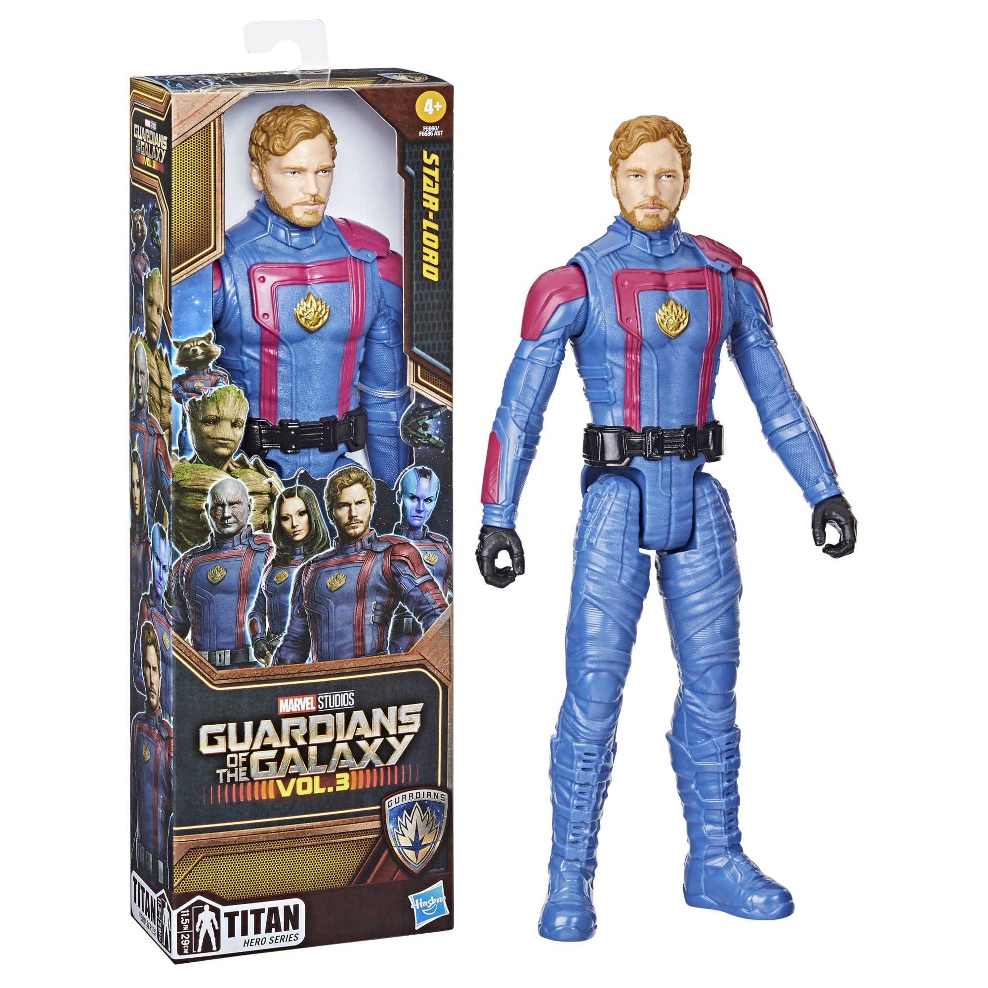 Foto 4 pulgar | Figura De Acción Marvel Guardianes De La Galaxia Star-lord 28 Cm - Venta Internacional.