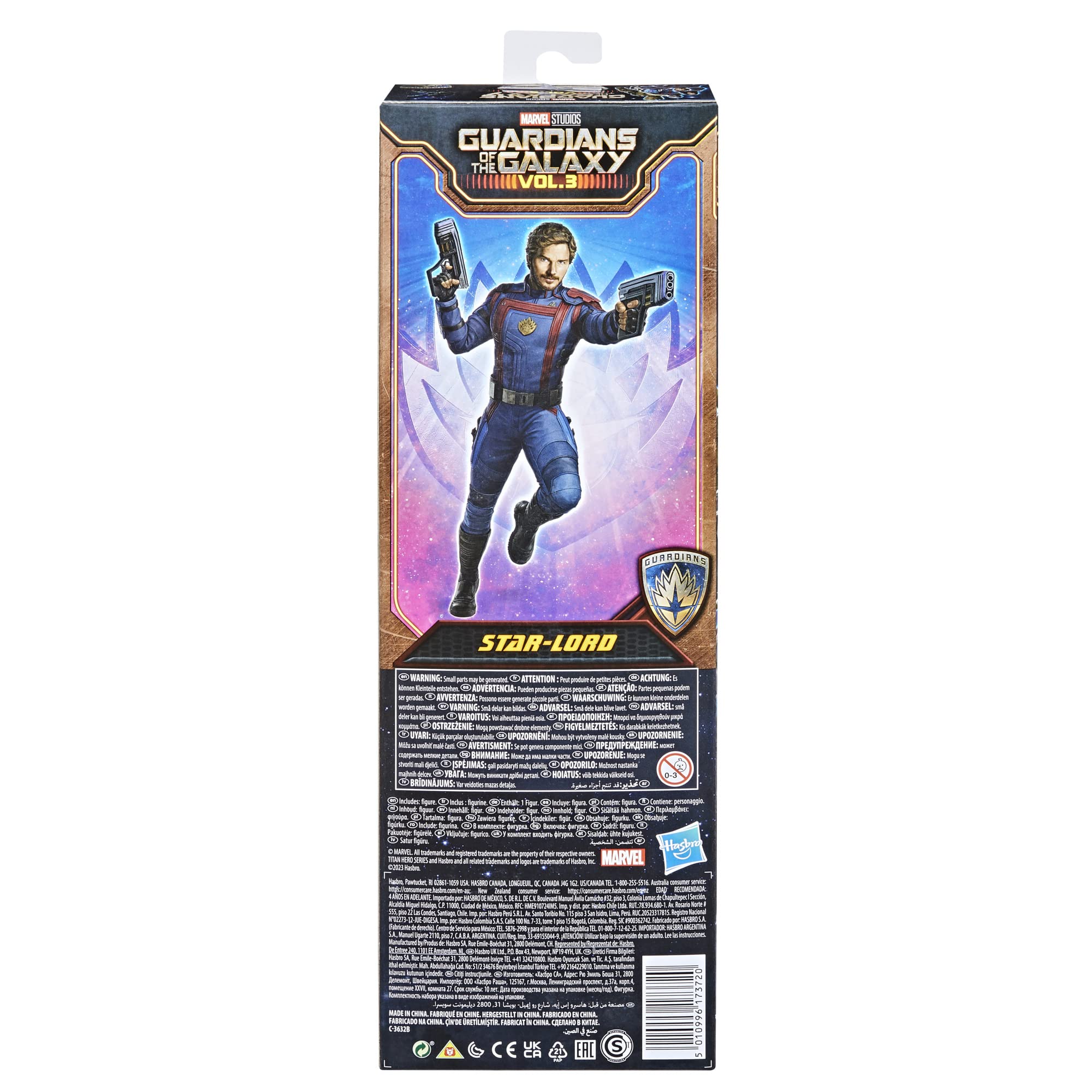 Foto 6 pulgar | Figura De Acción Marvel Guardianes De La Galaxia Star-lord 28 Cm - Venta Internacional.