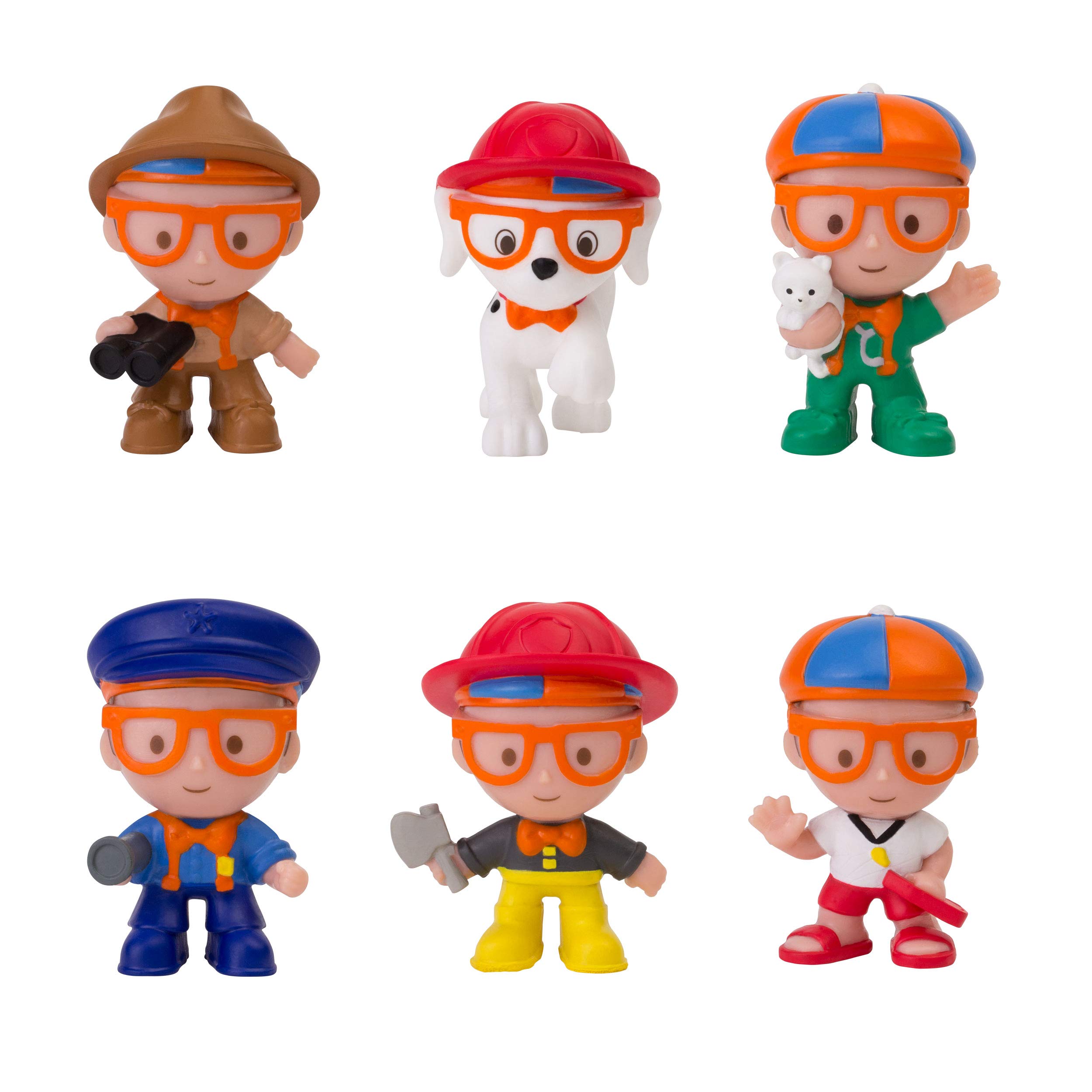 Foto 2 pulgar | Pack De 6 Figuras De 5 Cm De Toy Blippi Mini Heroes Squishables Mystery - Venta Internacional.