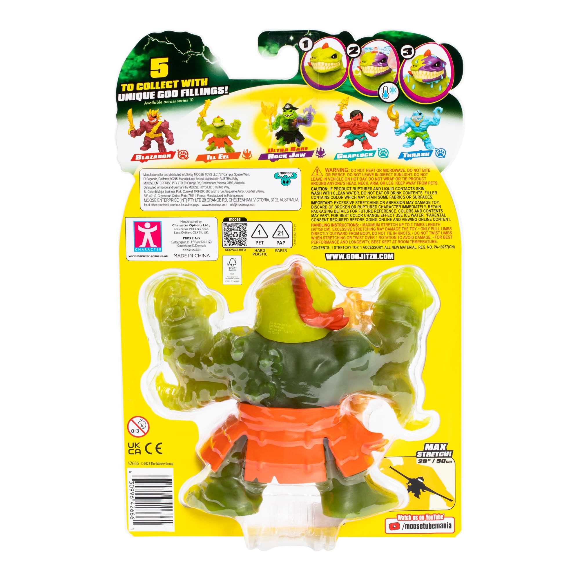 Foto 4 pulgar | Figura De Acción Heroes Of Goo Jit Zu Cursed Goo Sea Ill Eel - Venta Internacional.