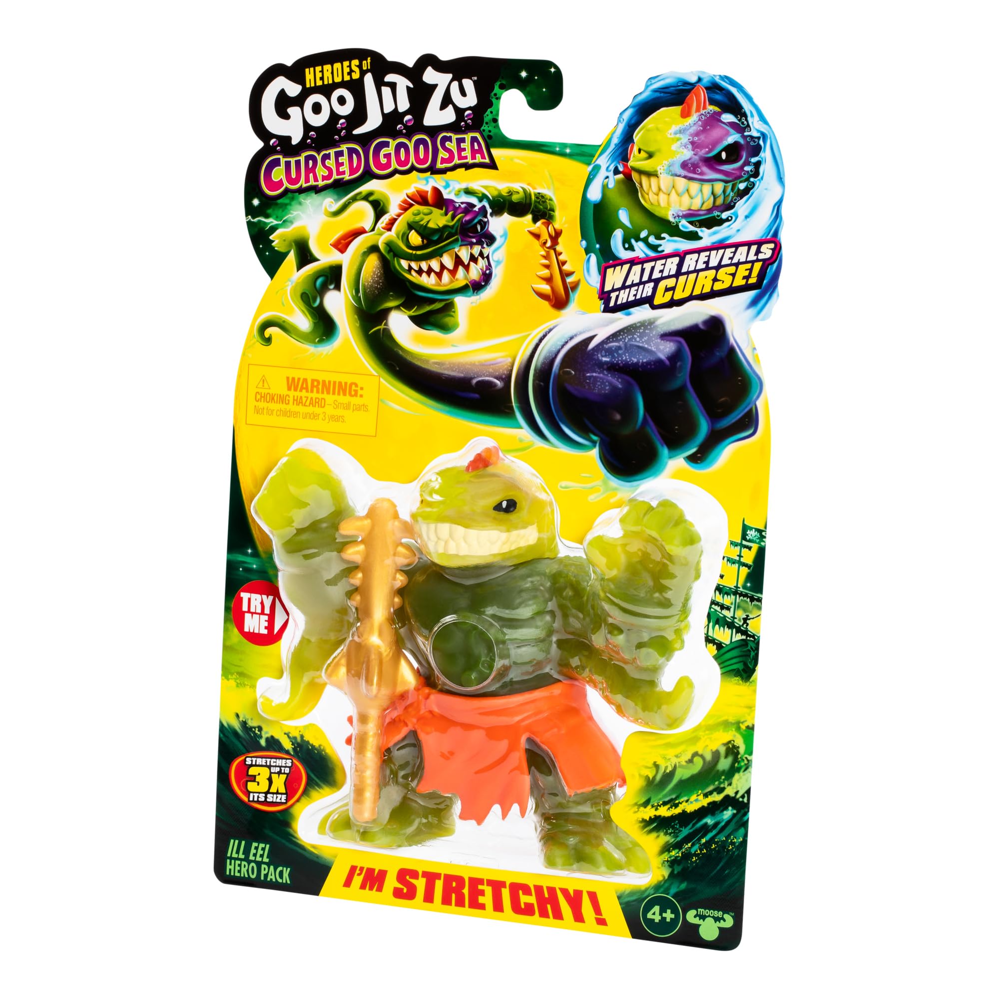 Foto 5 pulgar | Figura De Acción Heroes Of Goo Jit Zu Cursed Goo Sea Ill Eel - Venta Internacional.