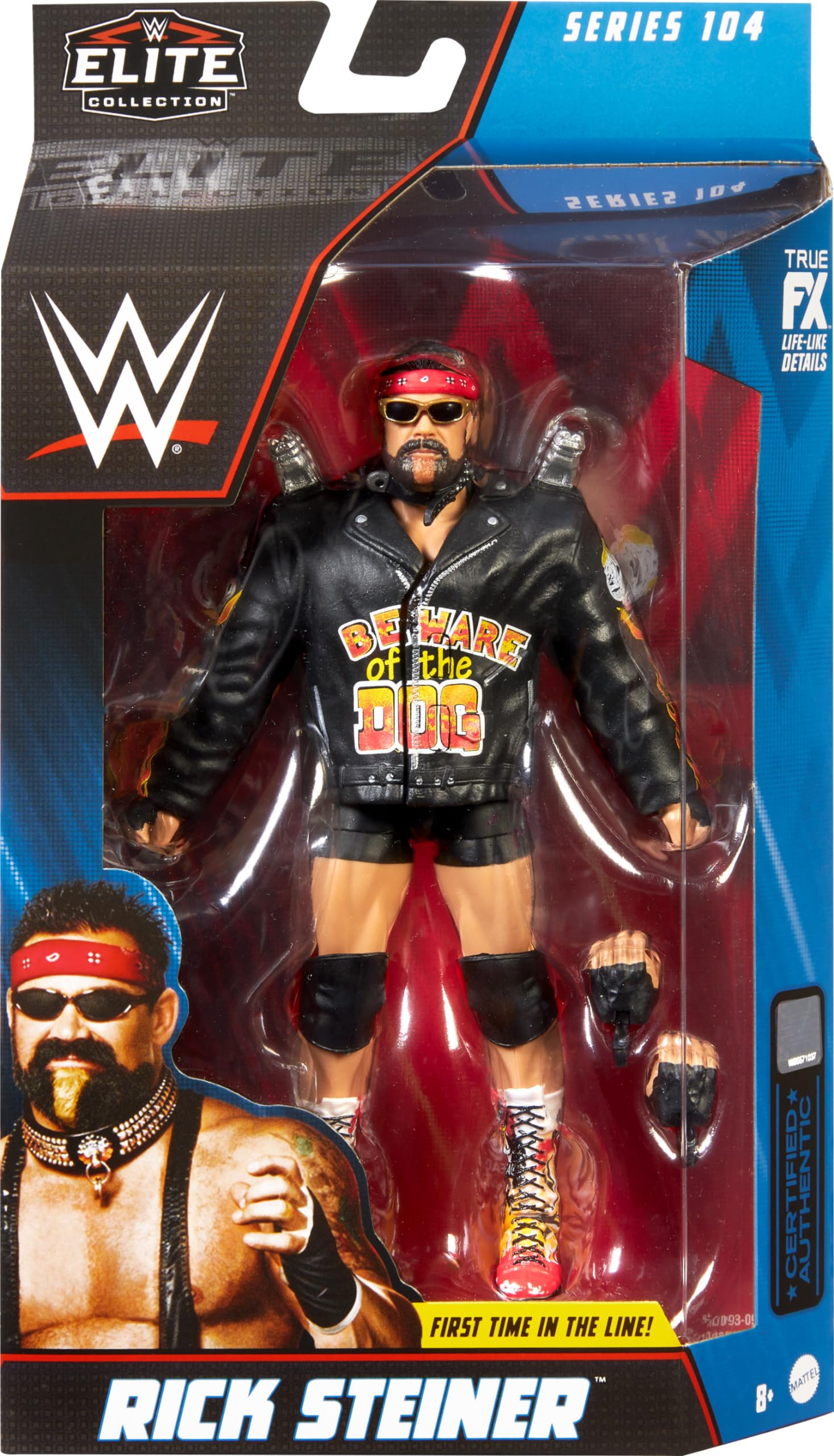 Foto 3 pulgar | Figura De Acción Mattel Wwe Rick Steiner Elite Collection 15 Cm - Venta Internacional.