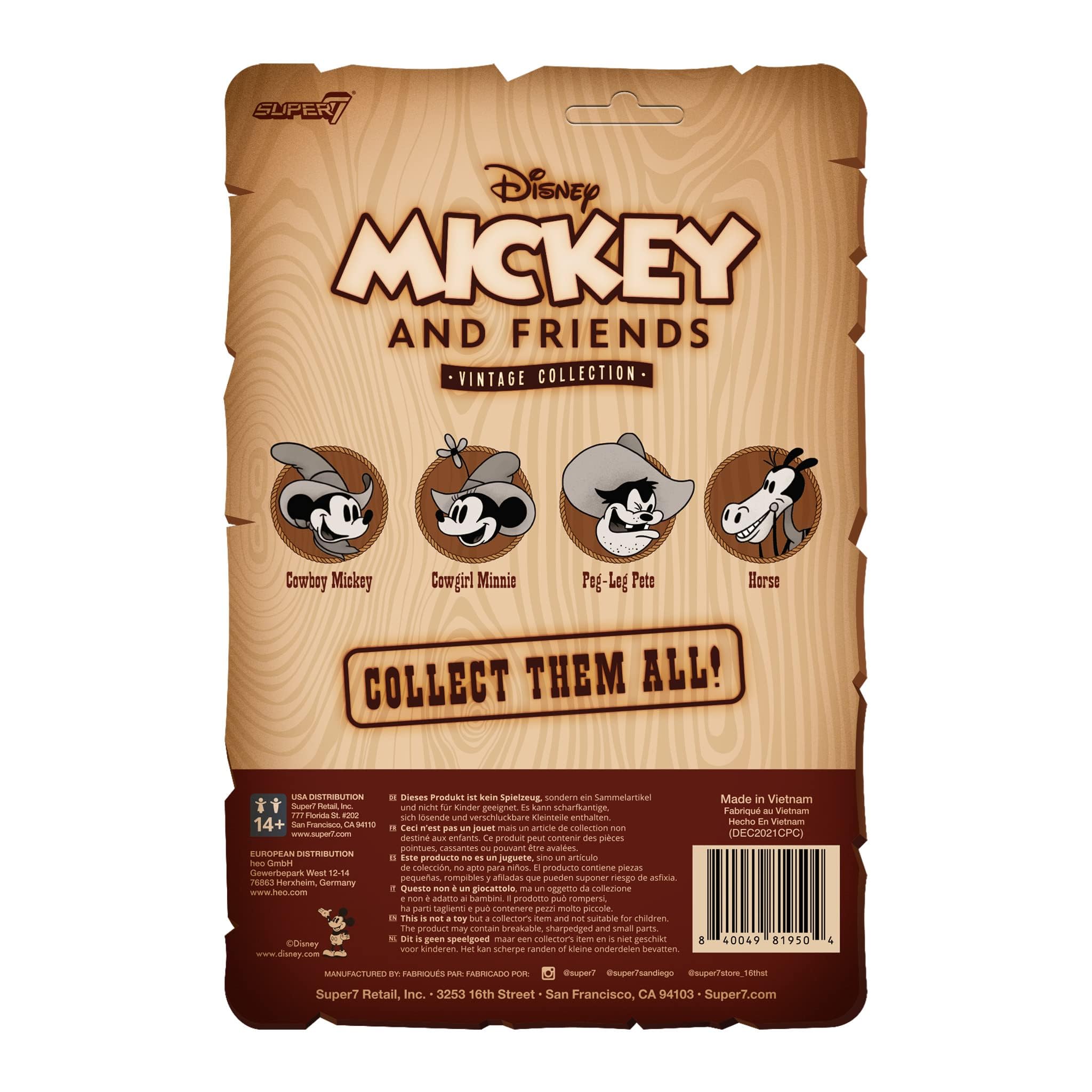 Foto 5 pulgar | Figura De Acción Super7 Disney Mickey Y Sus Amigos Horace 3.75 - Venta Internacional.