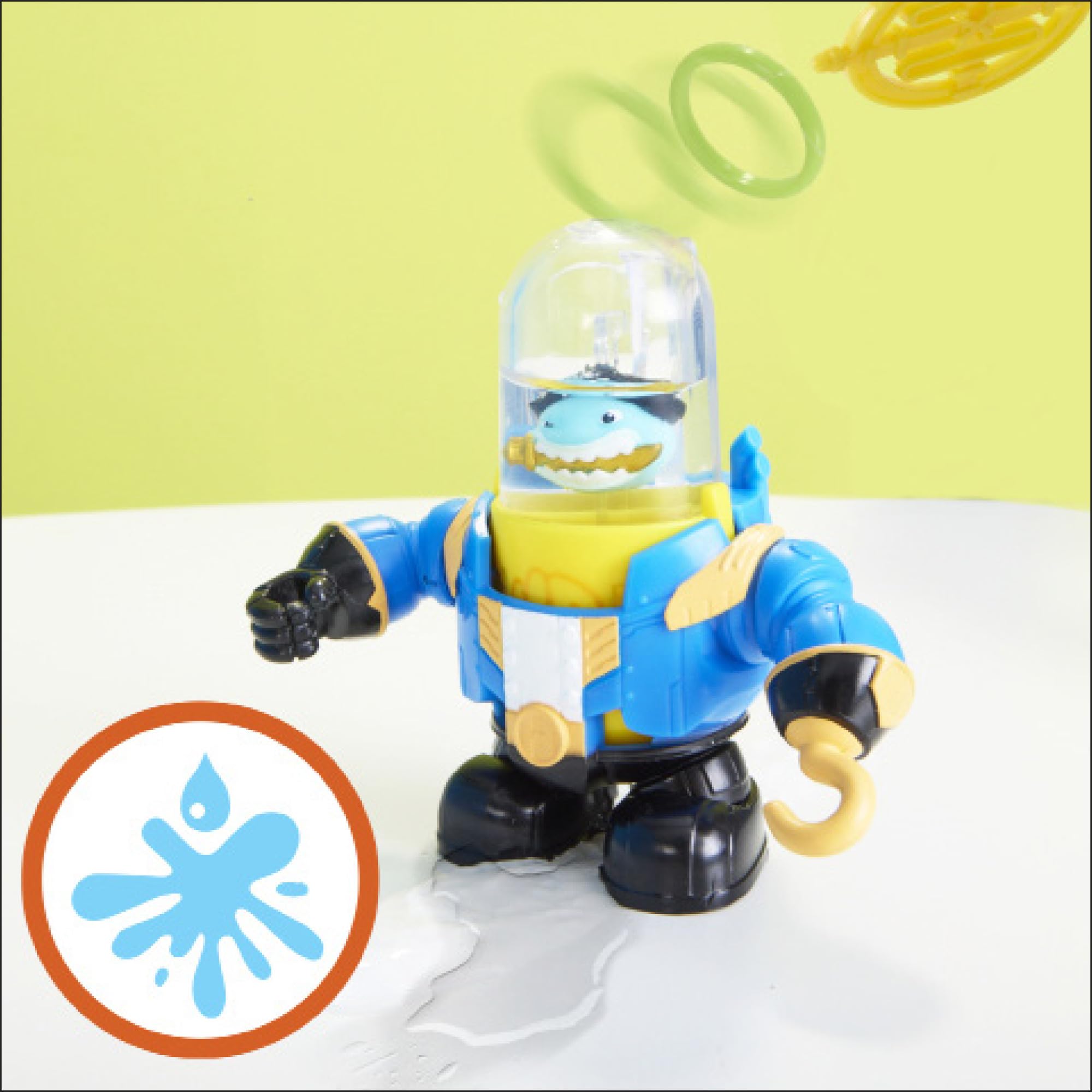 Foto 6 pulgar | Set De Batalla Hasbro Hydro Pods Shark Aqua Armor Durante 6 Años - Venta Internacional.