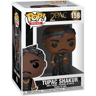 Foto 3 | Figura De Vinilo Funko Pop! Rocks Tupac Shakur Con Chaleco Y Bandana - Venta Internacional.