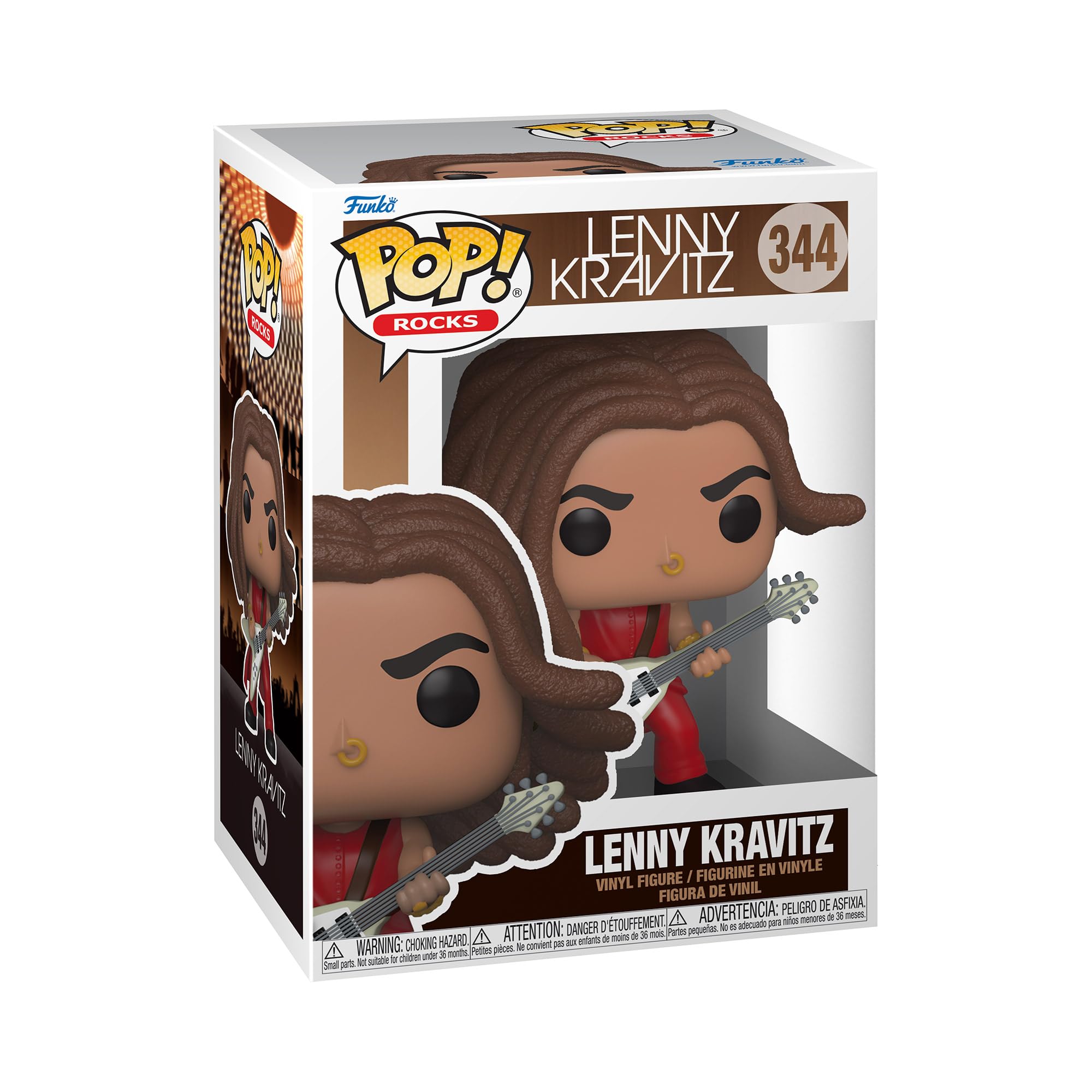 Foto 2 pulgar | Figura Funko Pop! Rocks Lenny Kravitz, 10,8 Cm De Altura - Venta Internacional.