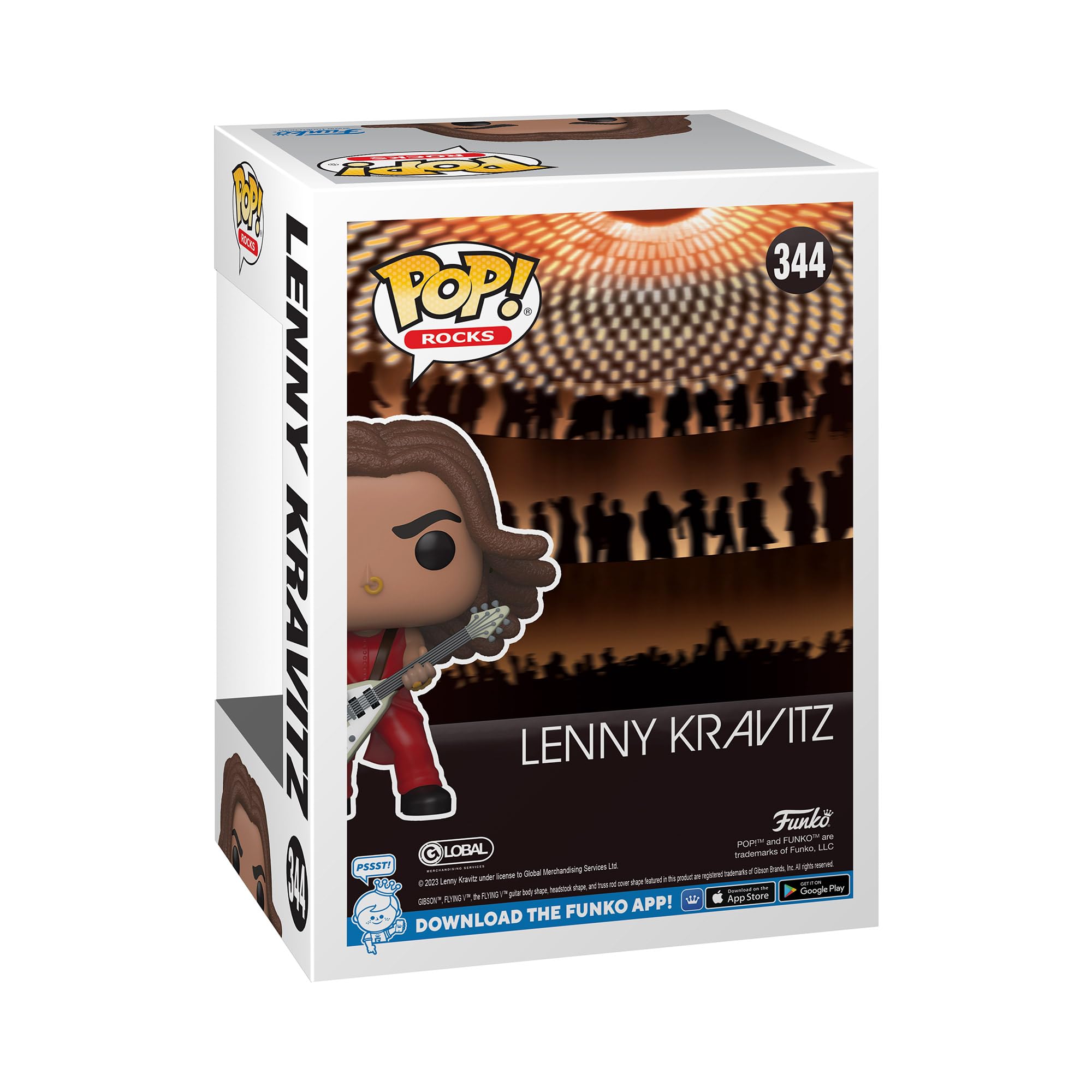 Foto 4 pulgar | Figura Funko Pop! Rocks Lenny Kravitz, 10,8 Cm De Altura - Venta Internacional.